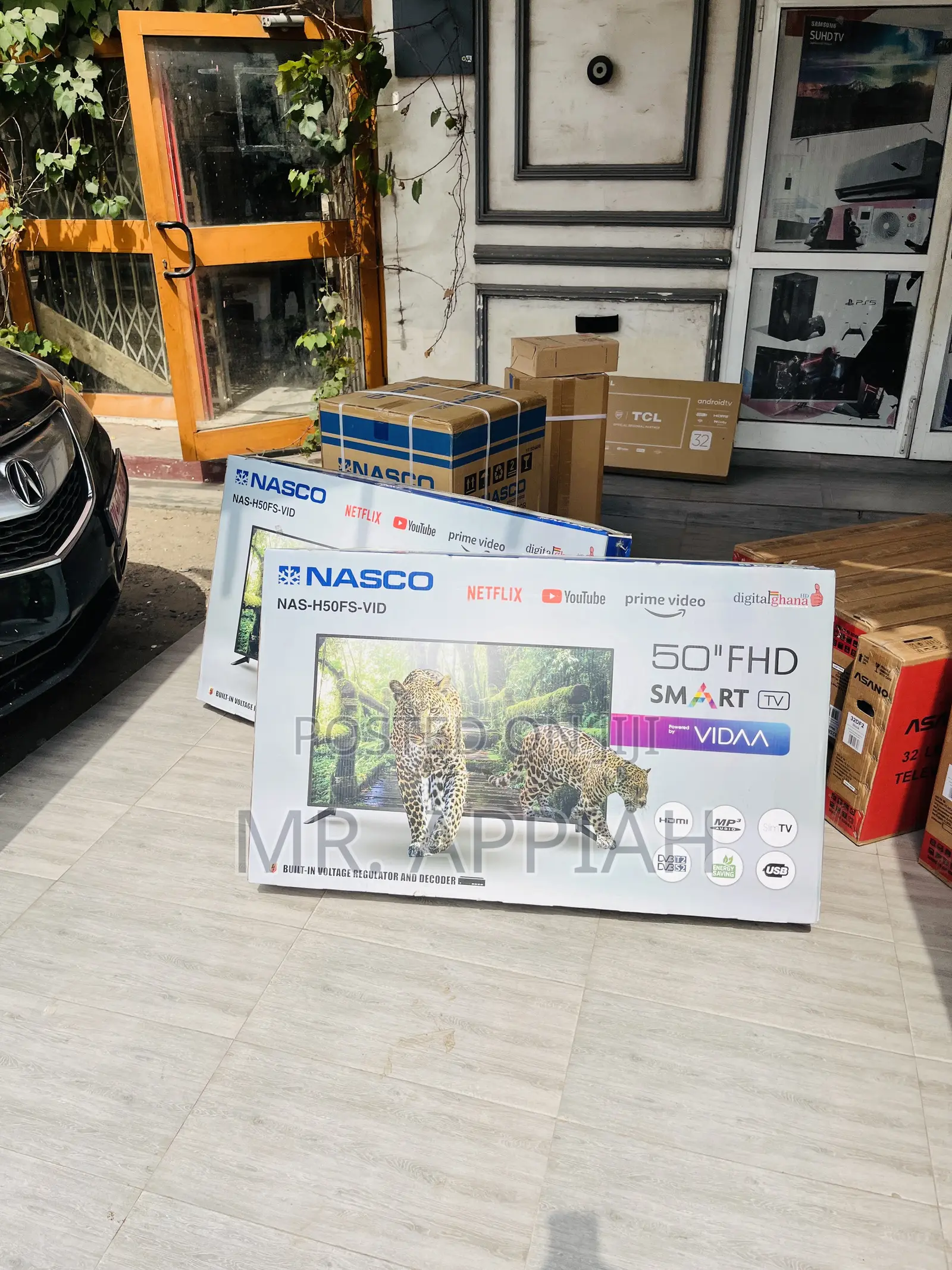 Sealed in Box Nasco 50” Full Hd Smart Screen Television.