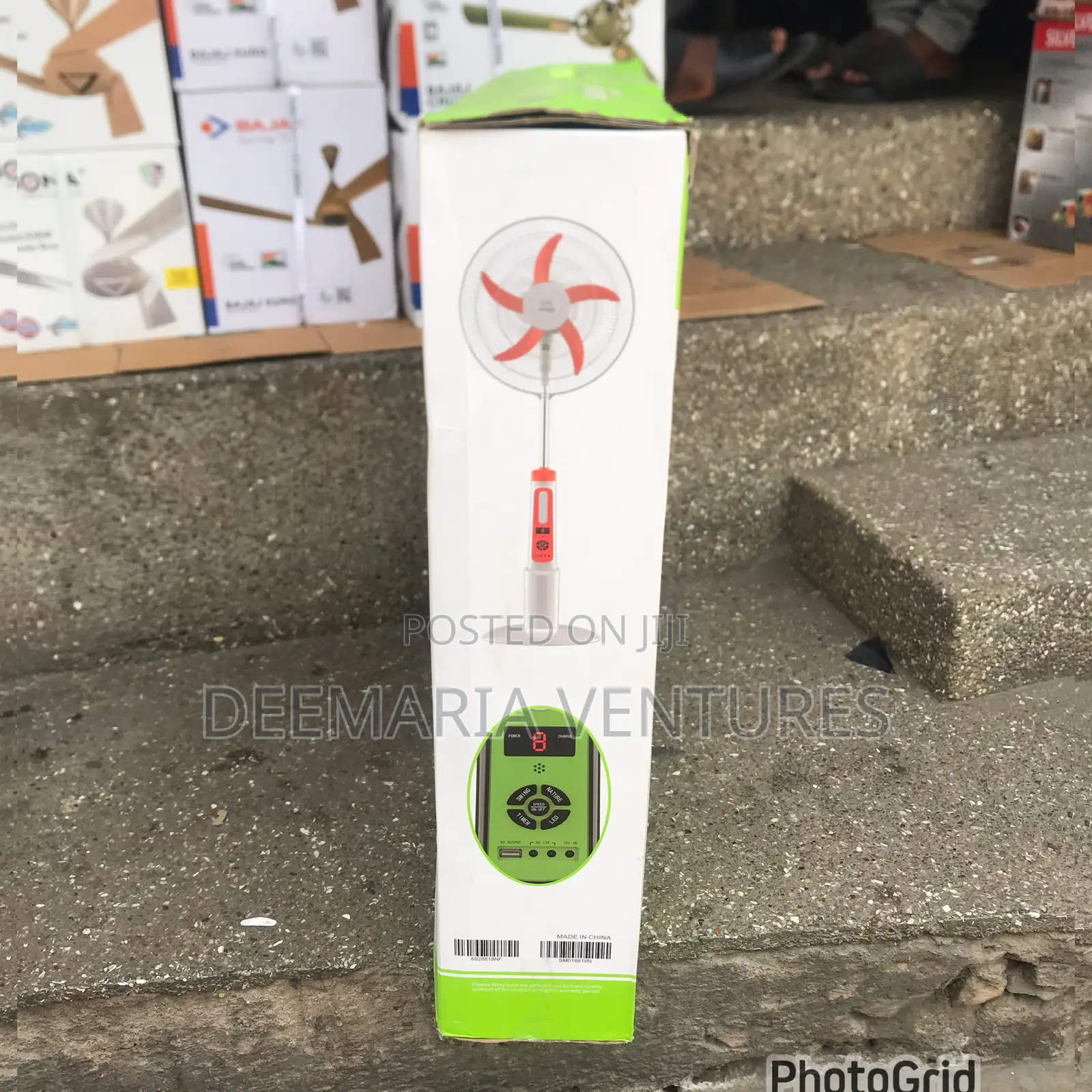 Suiming 18 Inches Rechargeable Solar Fan Ac Dc
