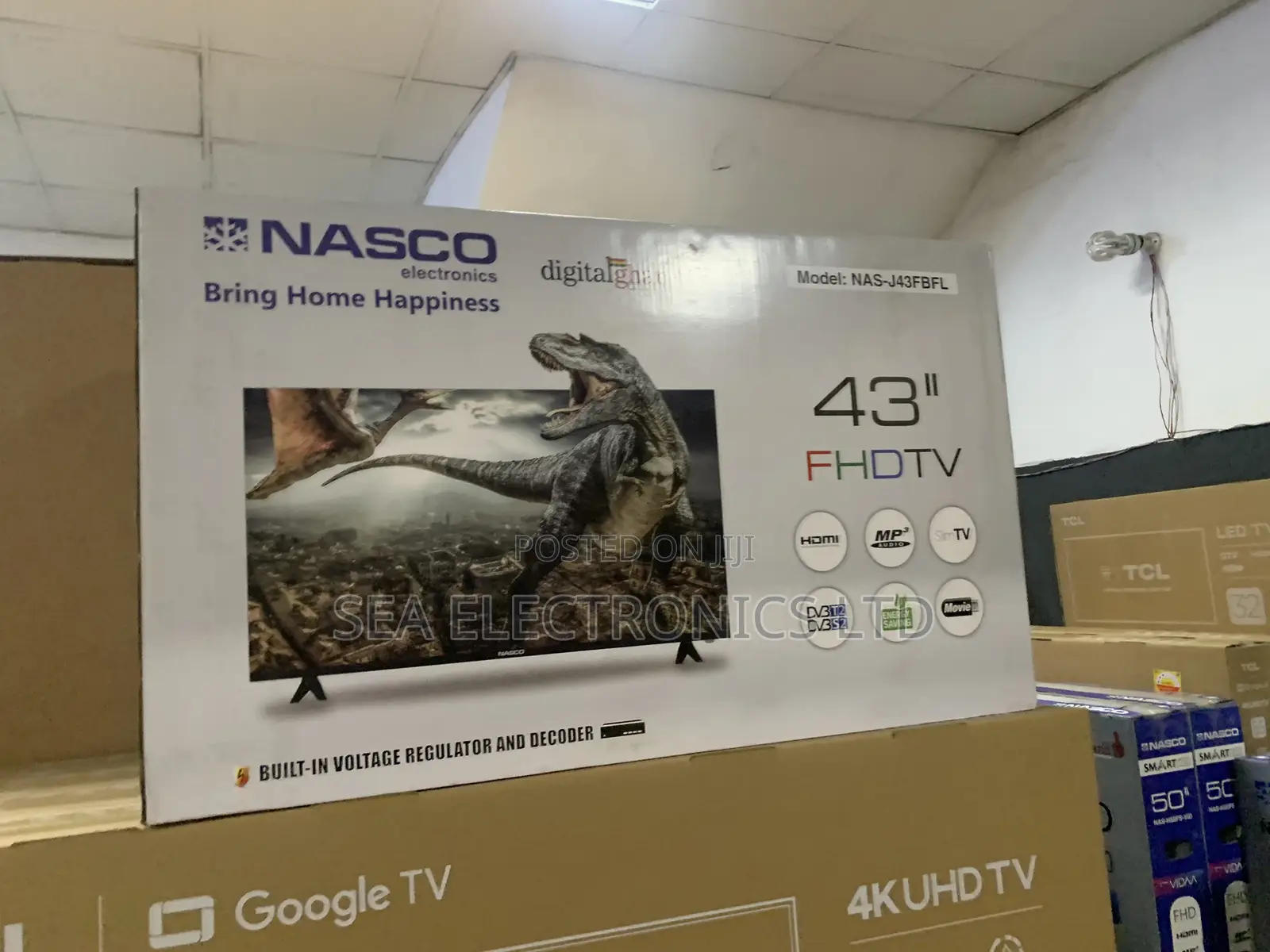 Nasco 43 Inch Inbuilt Satellite Receiver Led Tv
