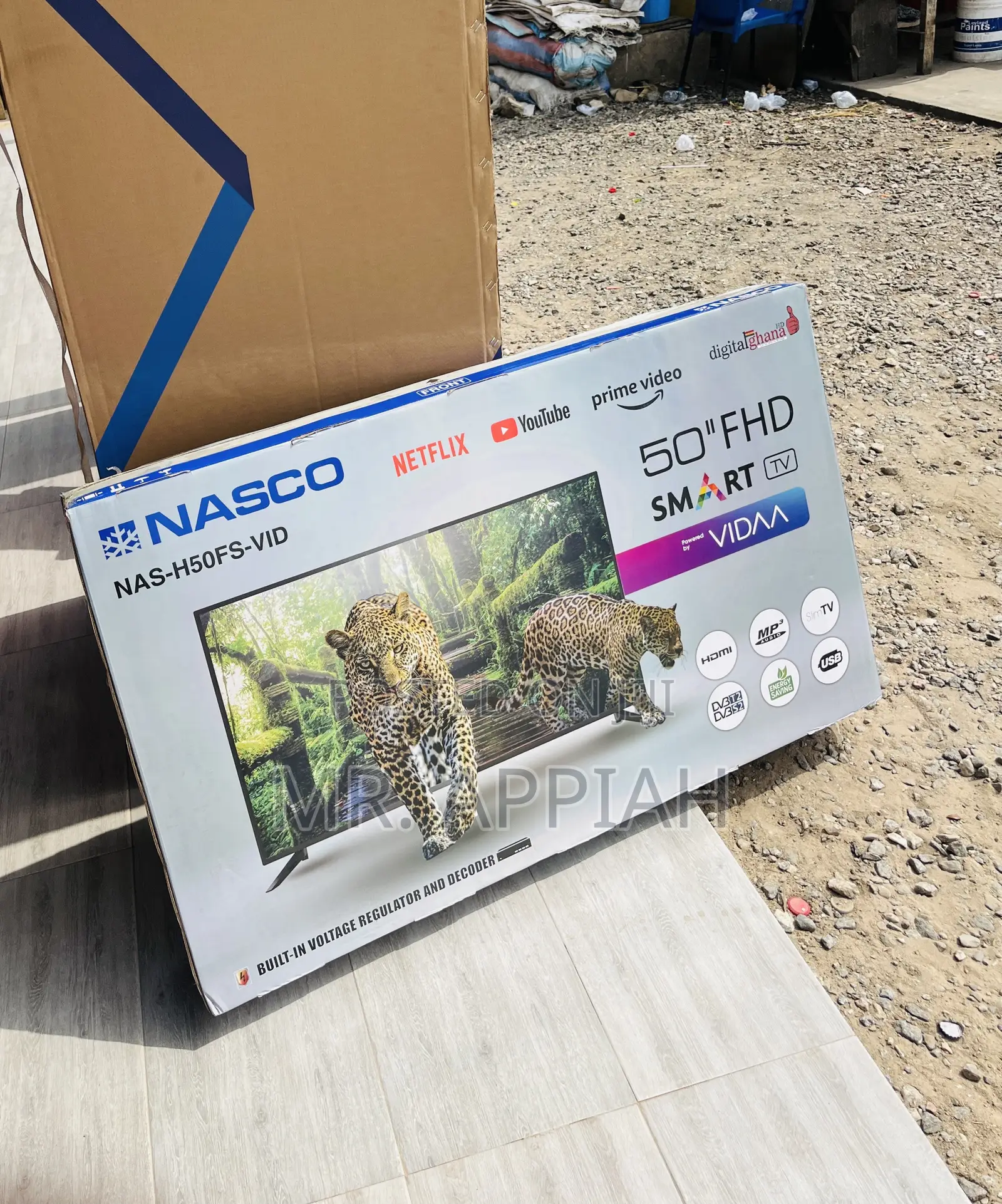 Get Nasco 50 Inch FHD Satellite Smart Screen Television.