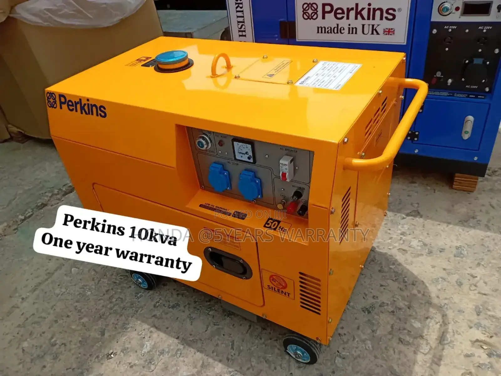 Yellow Perkins 10kva 13000watt Diesel Generator 10kva