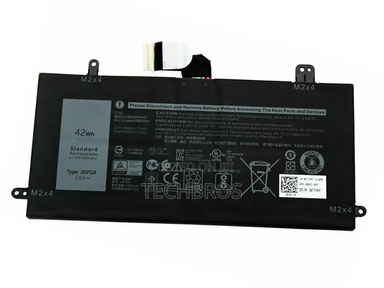 Original Battery for Dell Latitude 12 1wnd8/J0pgr