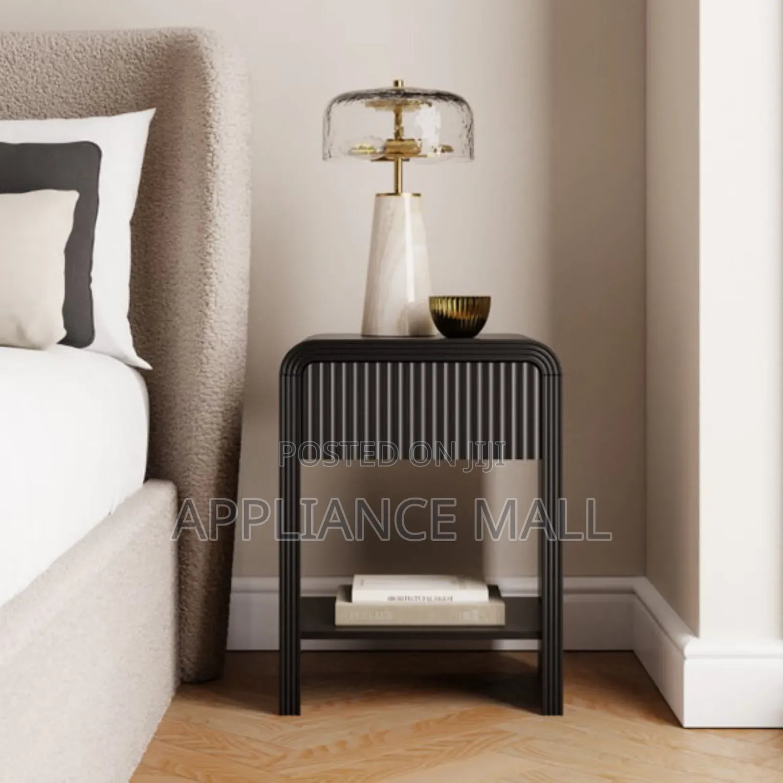 Bedside Table Drawer and Shelf Press-to-Open Uk