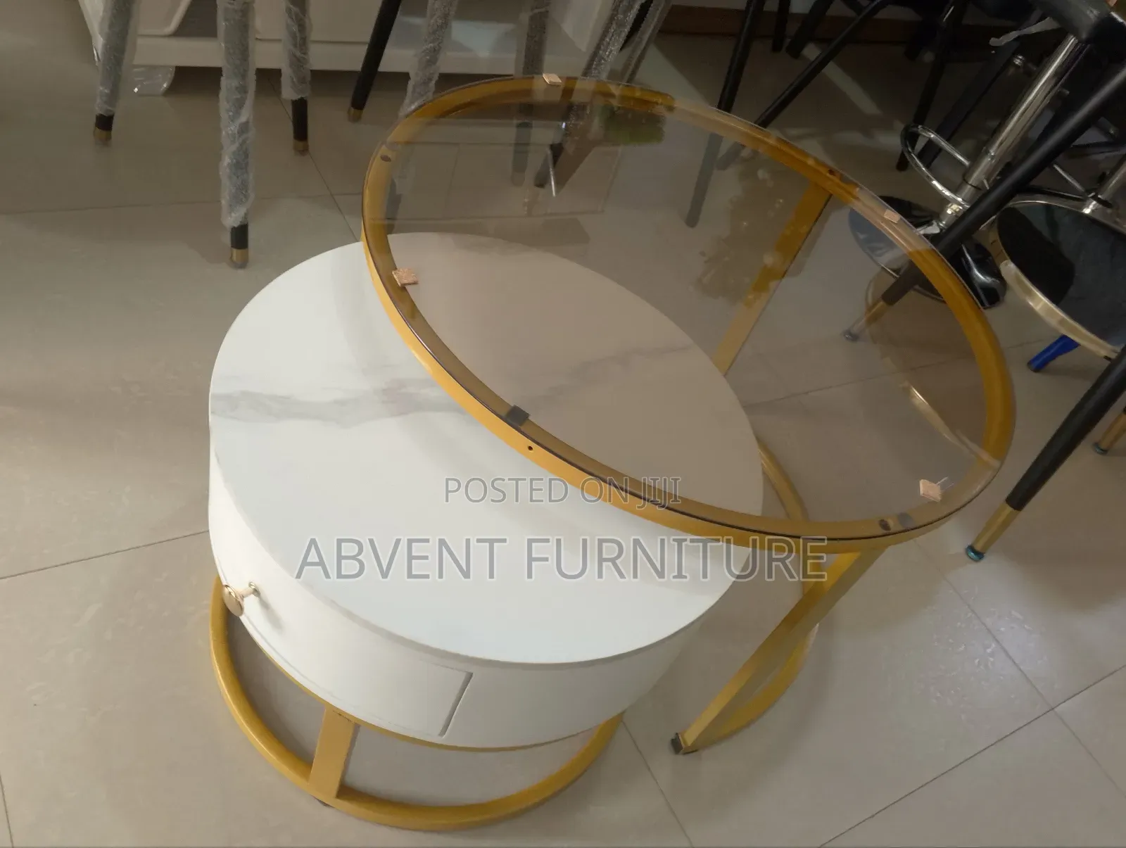 Marble With Glass Center