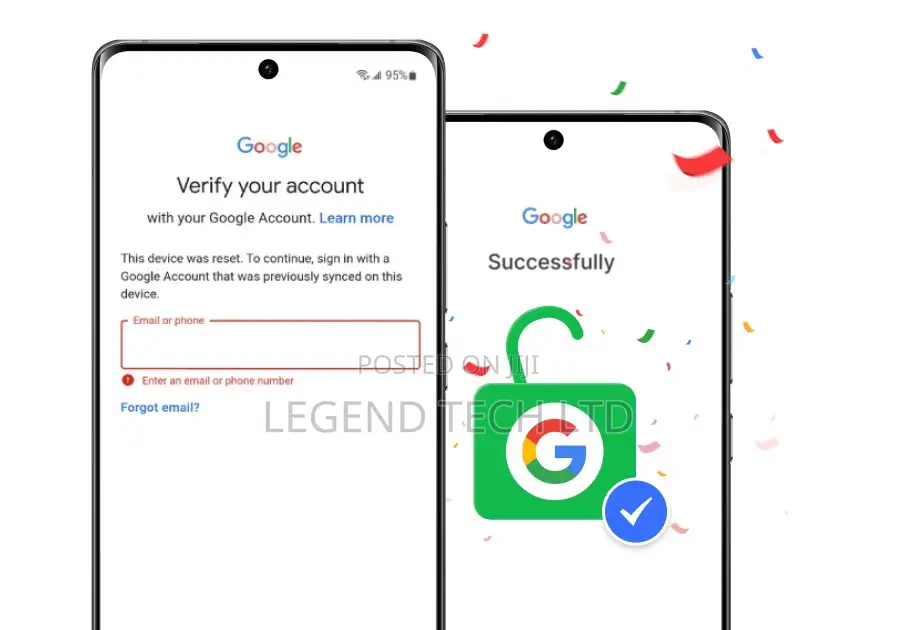 Google Account FRP Unlocking. Android FRP