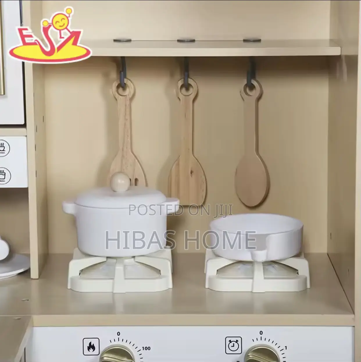 Wooden Breakfast Bar Play Kitchen With Realistic Features
