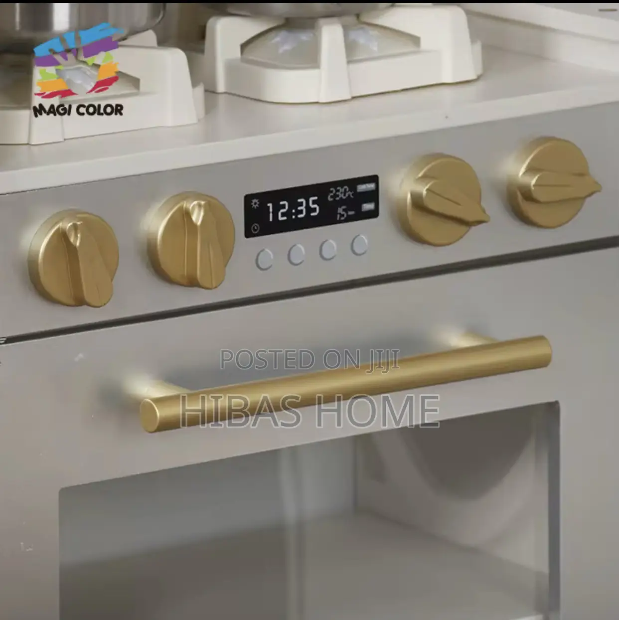 Curved Wooden Play Kitchen,Light,Sound,Water,Lcd Board,Phone