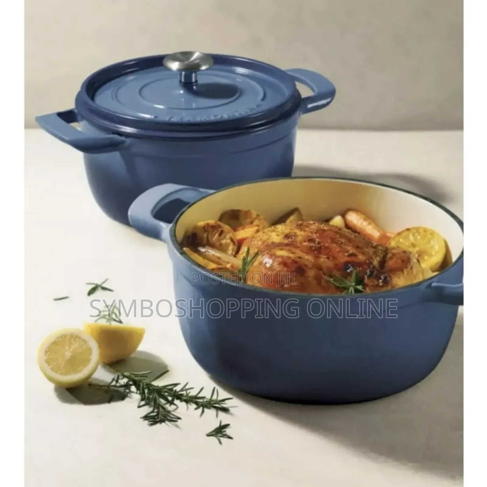 Tramontina 4-Quart 6-Quart Cast Iron Dutch Oven 2-Pack