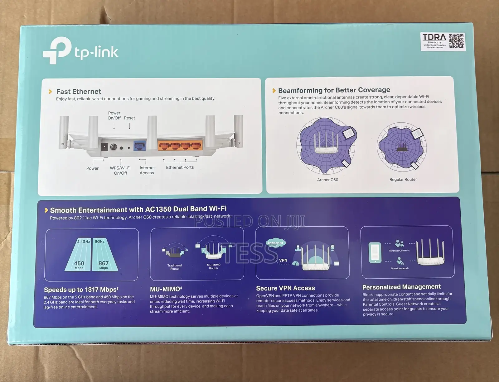 Tp-Link Archer C60 Ac1350 Wireless Dual Band Router
