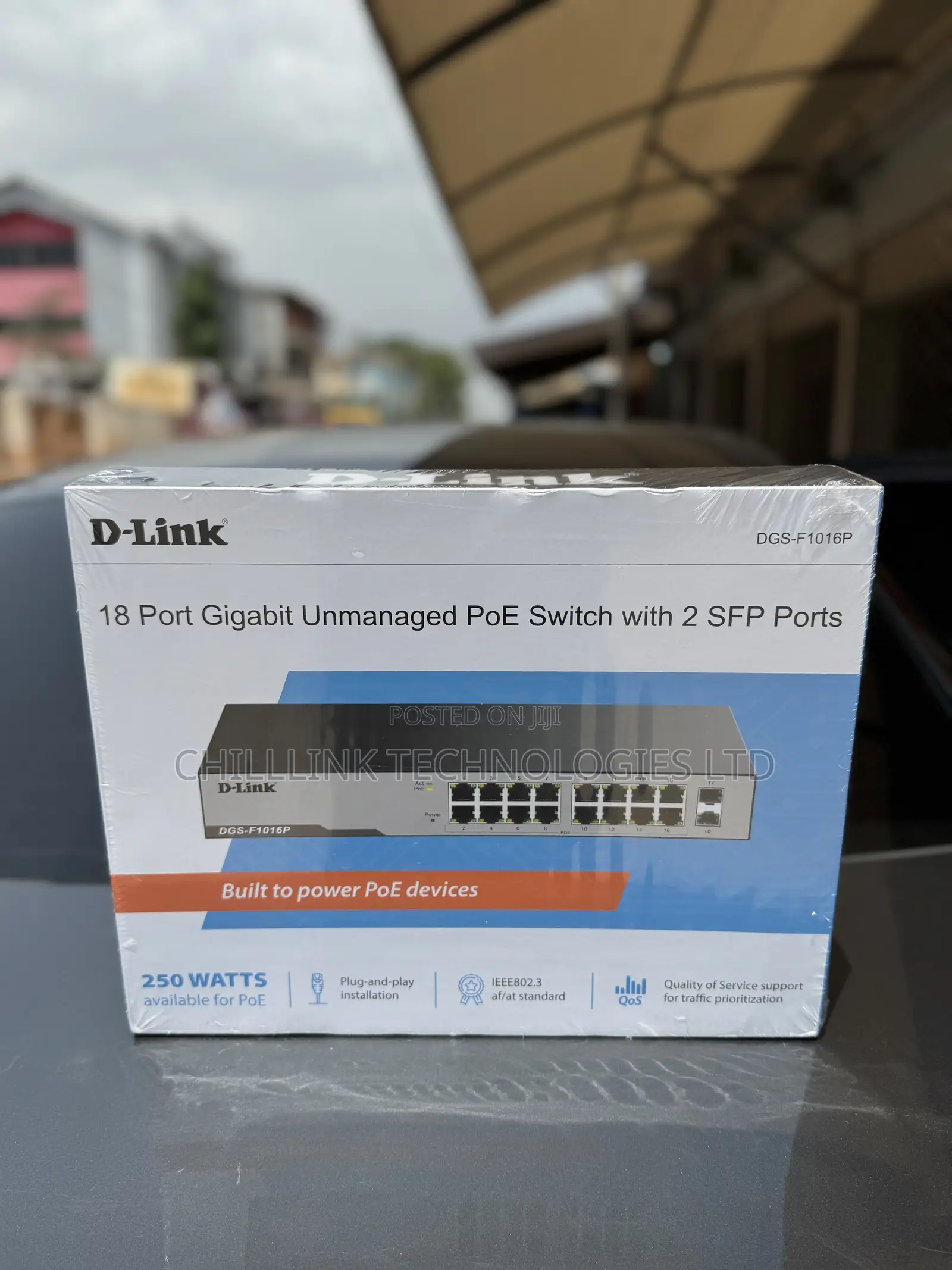 D-Link 16 Port Gigabit Unmanaged Poe Switch 2 SFP Ports