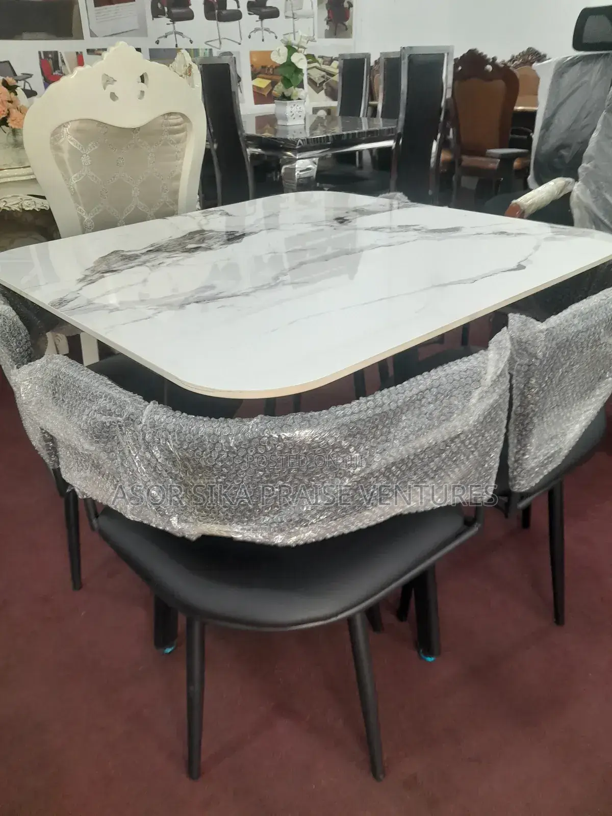 Dinning Table And Chair Marble