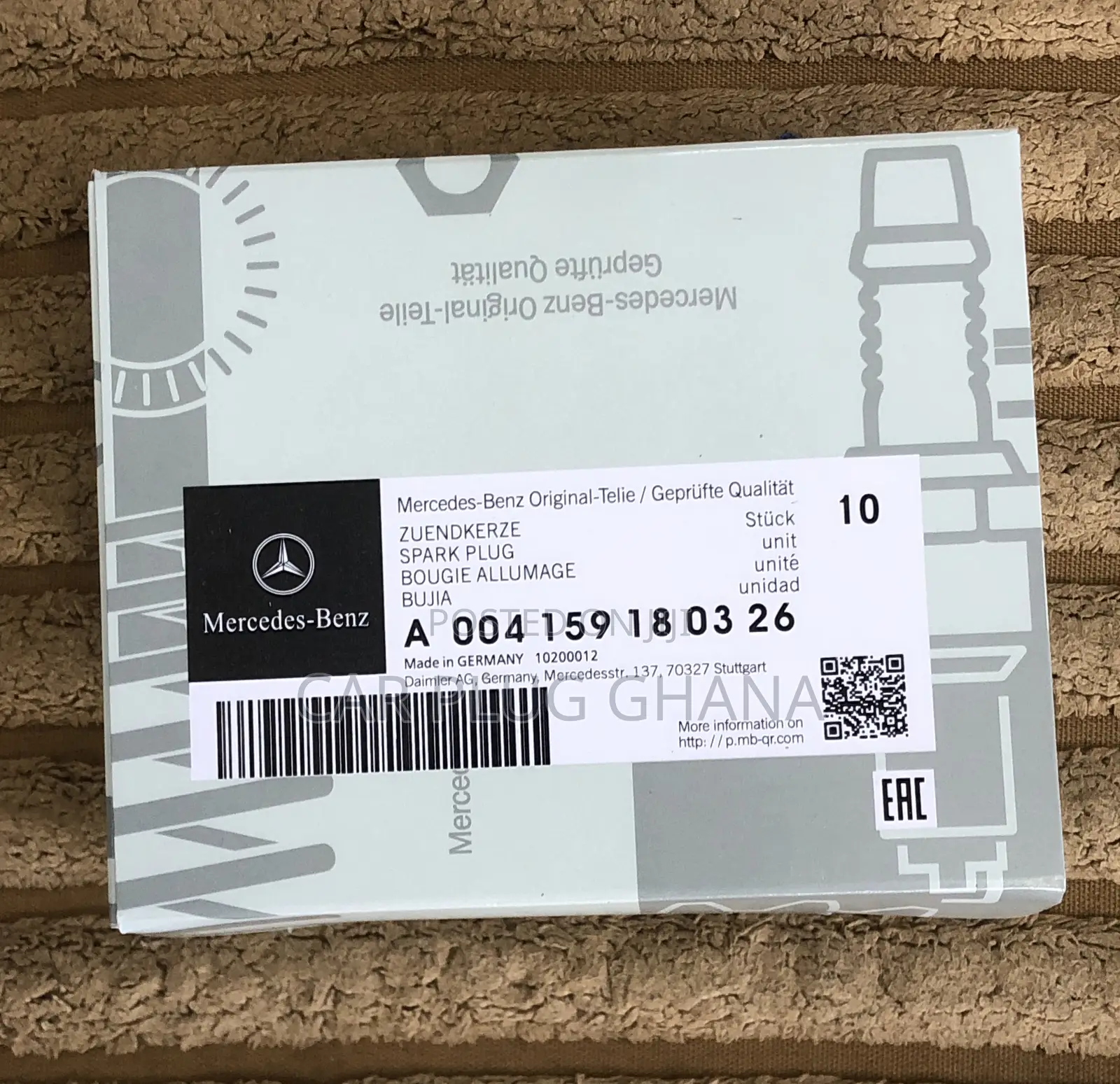 Mercedes Benz 14/16 Long A004159180326 Spark Plugs