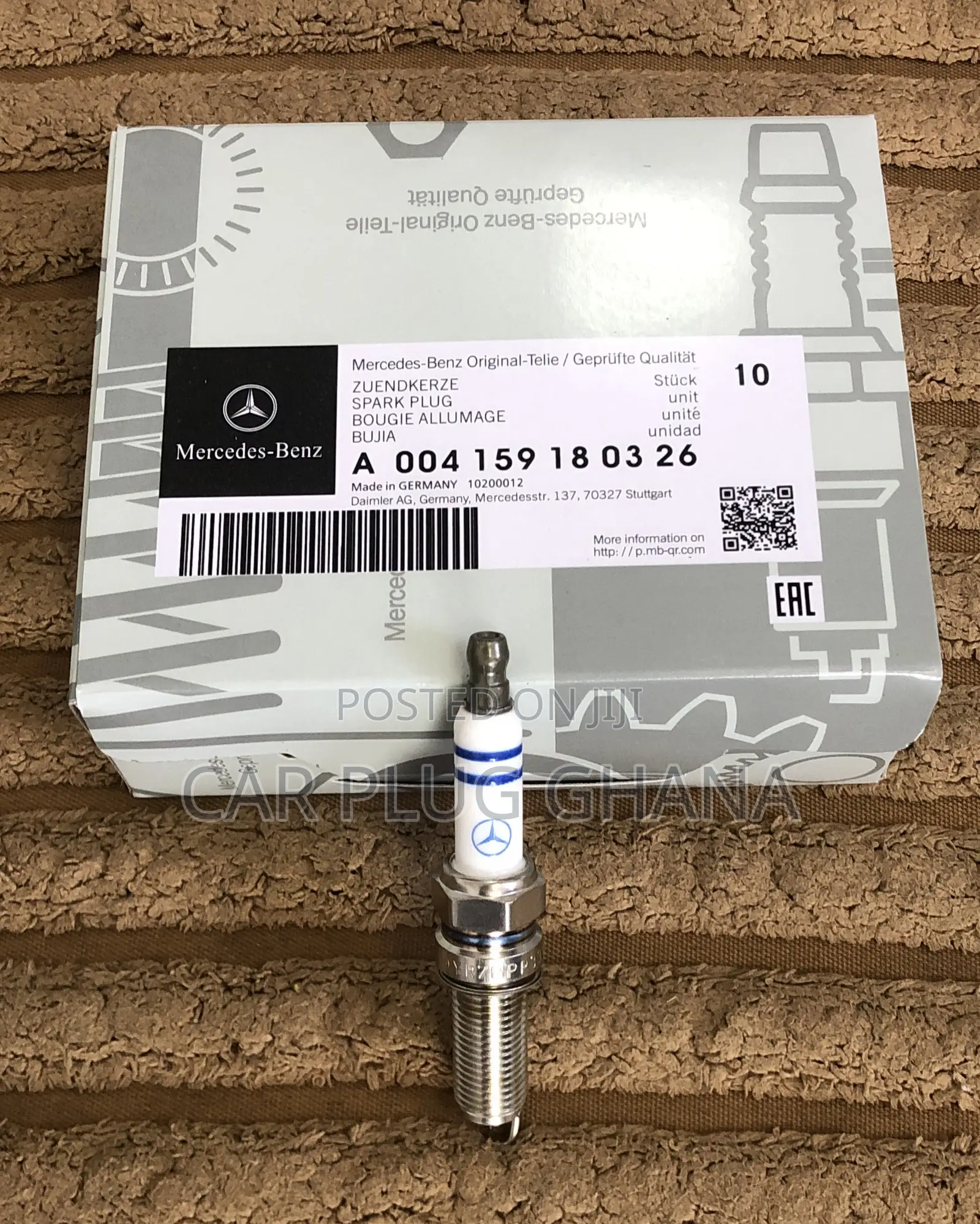 Mercedes Benz 14/16 Long A004159180326 Spark Plugs