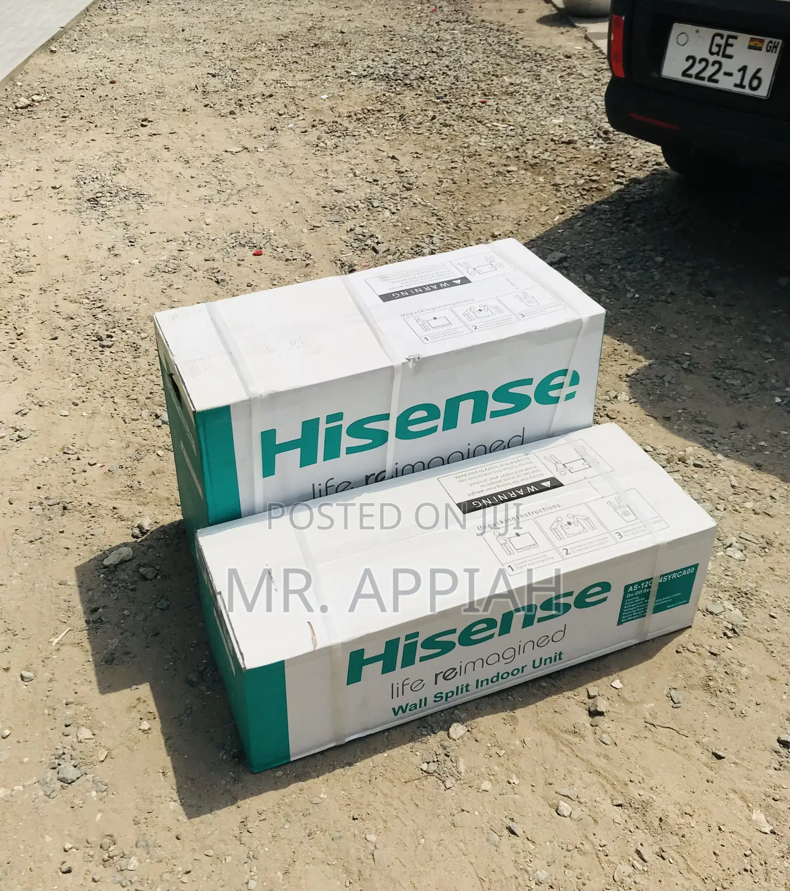 Slim Design Hisence 1.5hp Electric Air Conditioner.