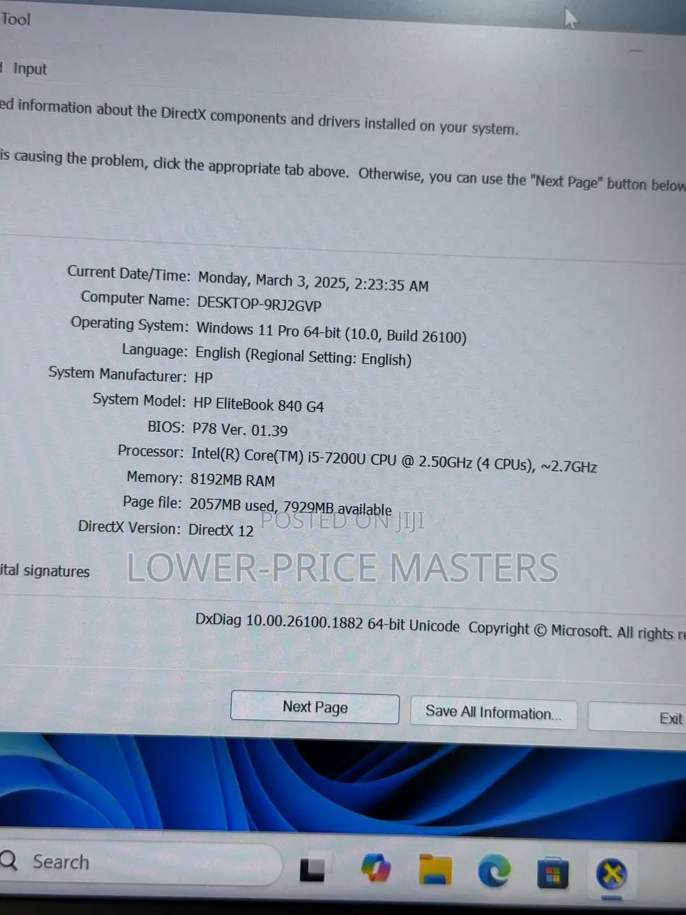 New Laptop HP EliteBook 840 G4 8GB Intel Core I5 SSD 256GB