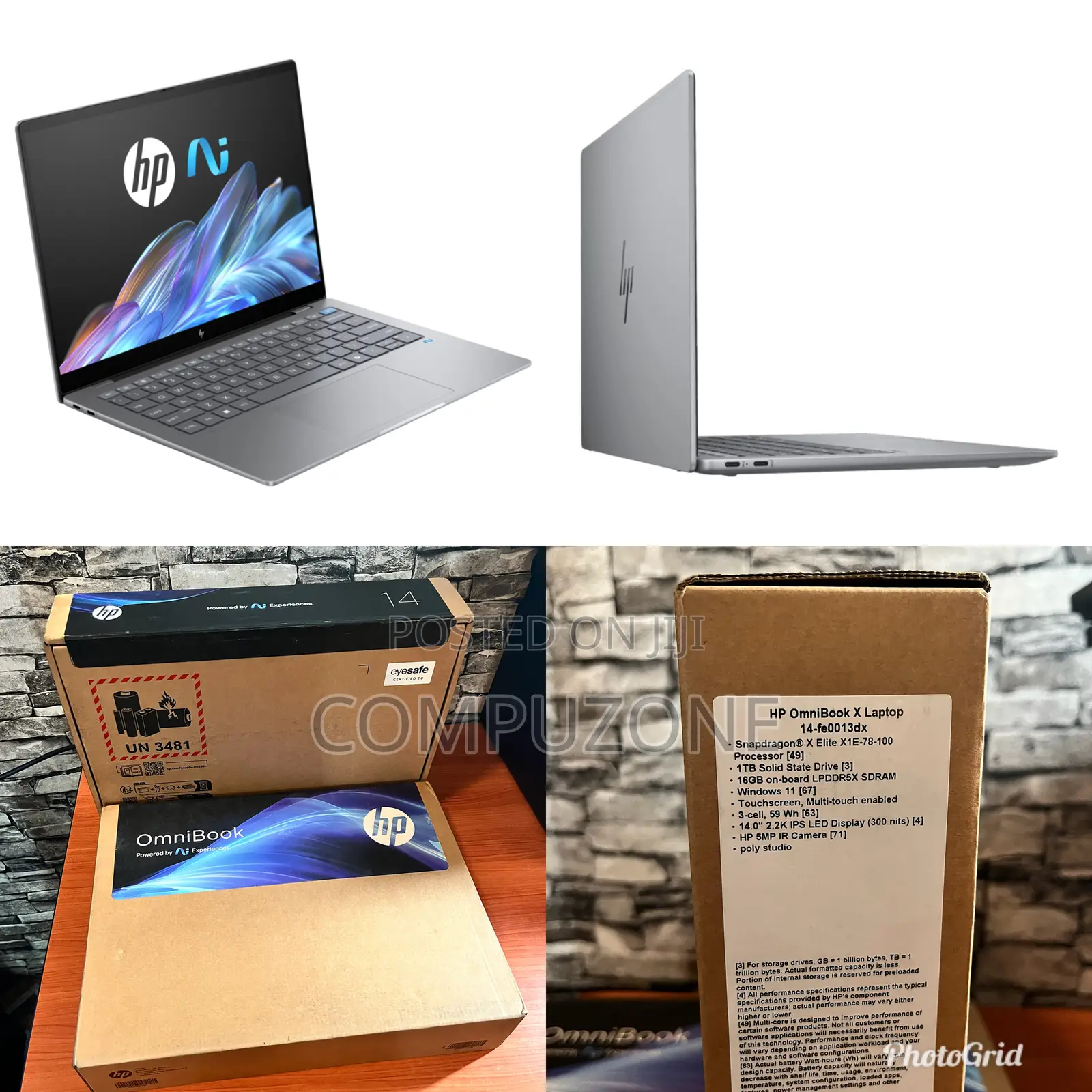 New HP OmniBook X Laptop 14-fe0097nr 16GB Qualcomm Snapdragon X Elite
