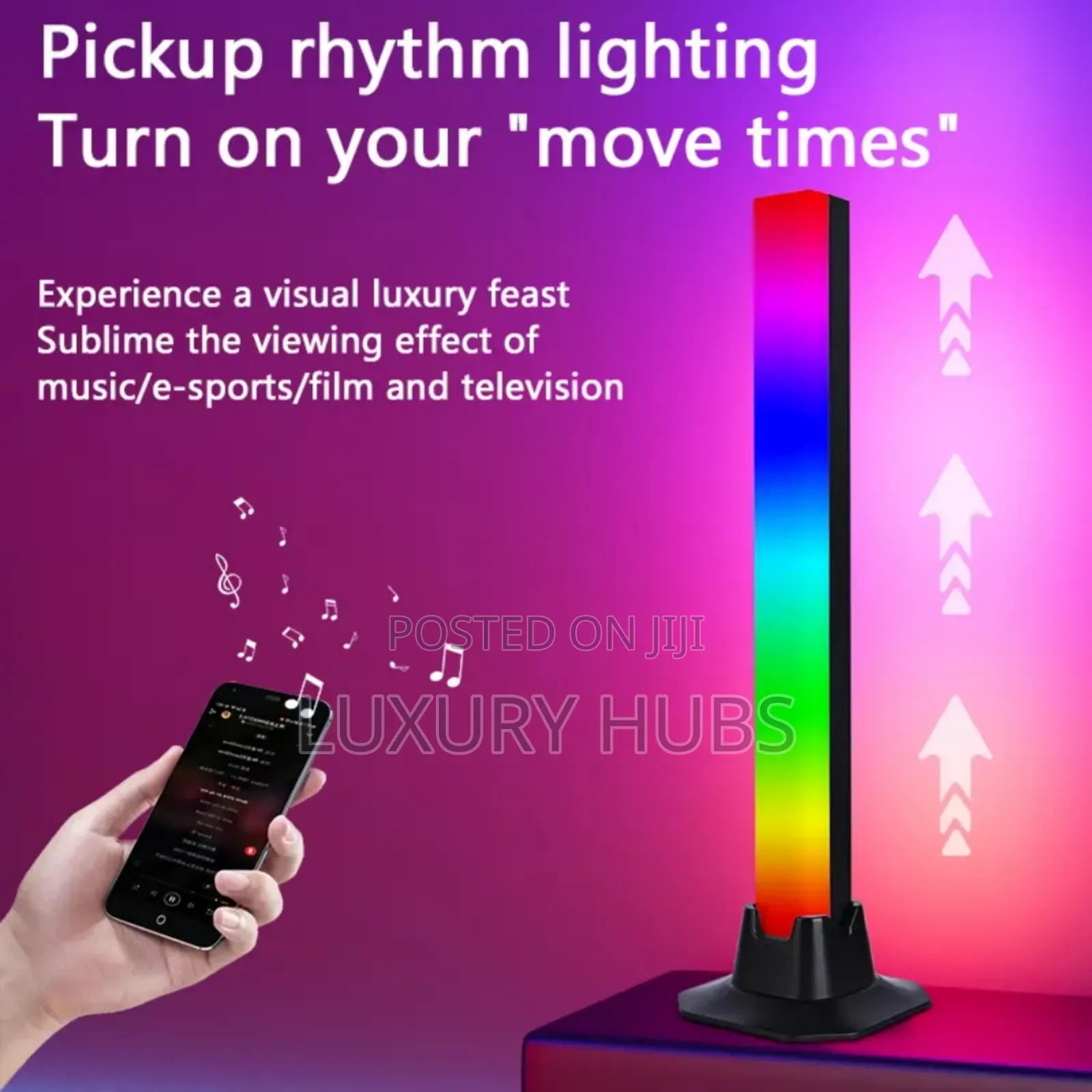 Desktop Room Sound Activated Rgb Lamp