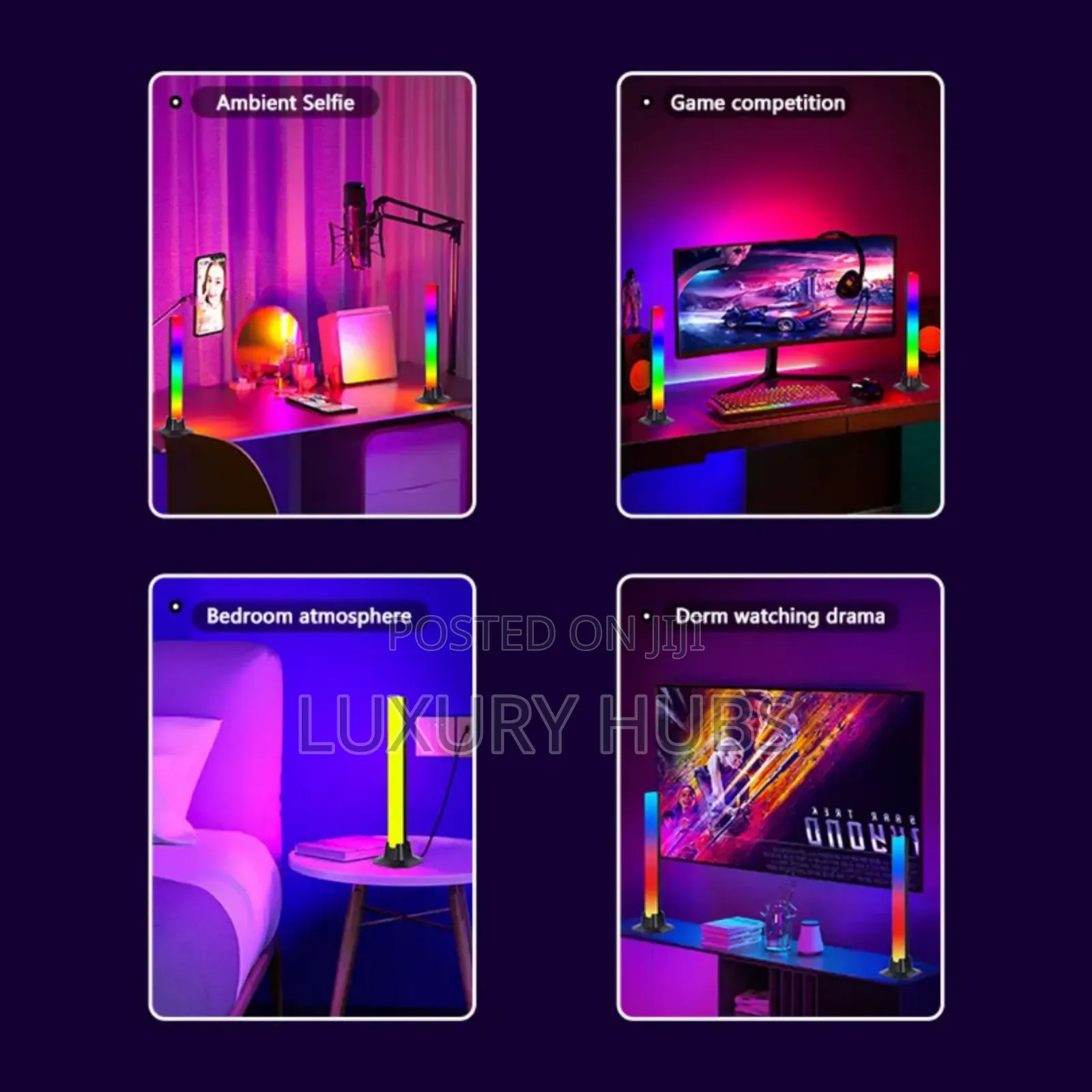 Desktop Room Sound Activated Rgb Lamp