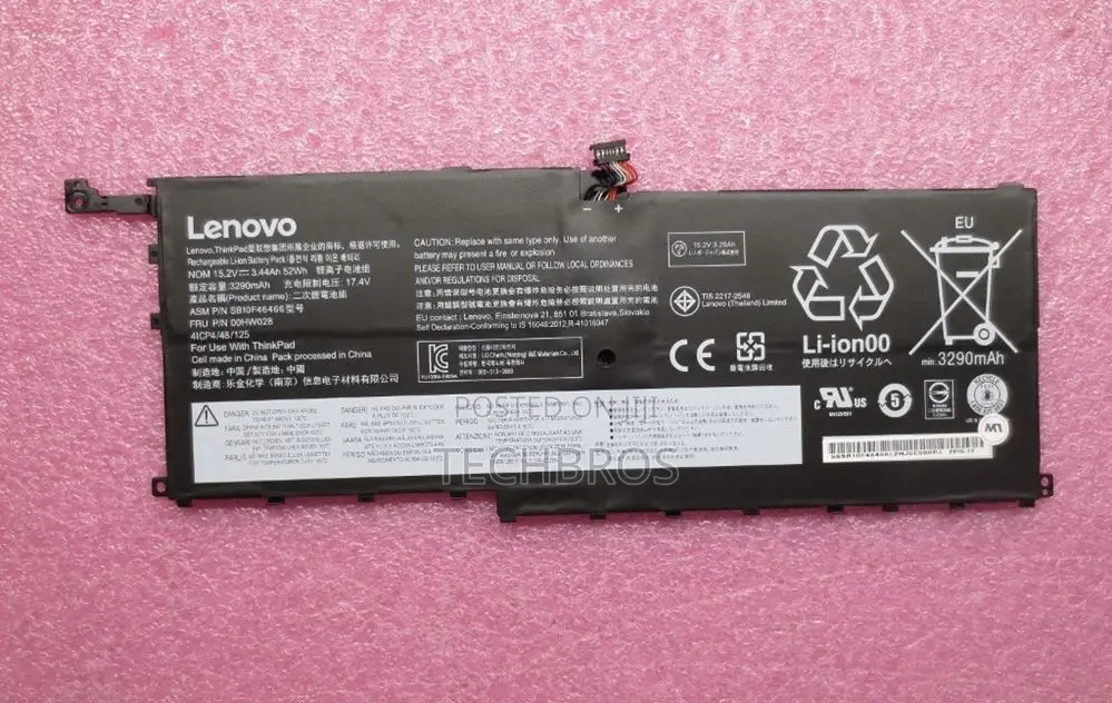 Battery for X1 Carbon 4 Gen/Thinkpad X1 Yoga-00hw028/Oohw029
