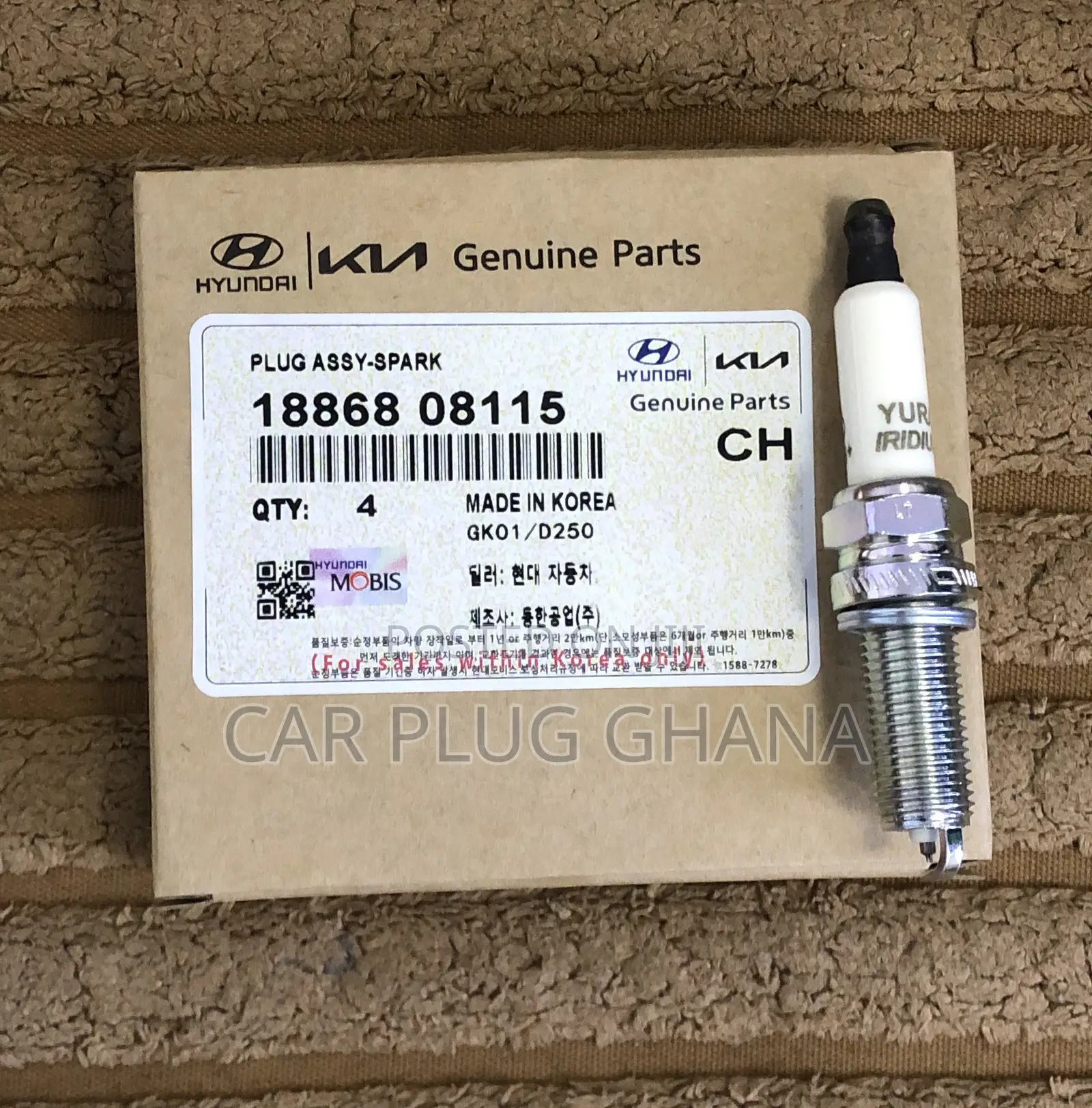 Original Hyundai/Kia Yura Iridiumelr11ispc8+ 14/16long Plugs