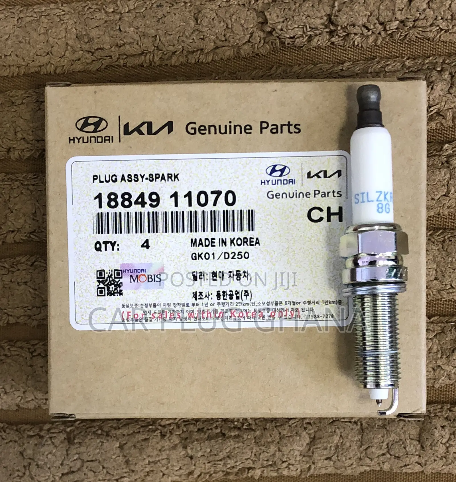 Original Hyundai/Kia Iridium Silzkr8e8g 14/16 Long Plugs