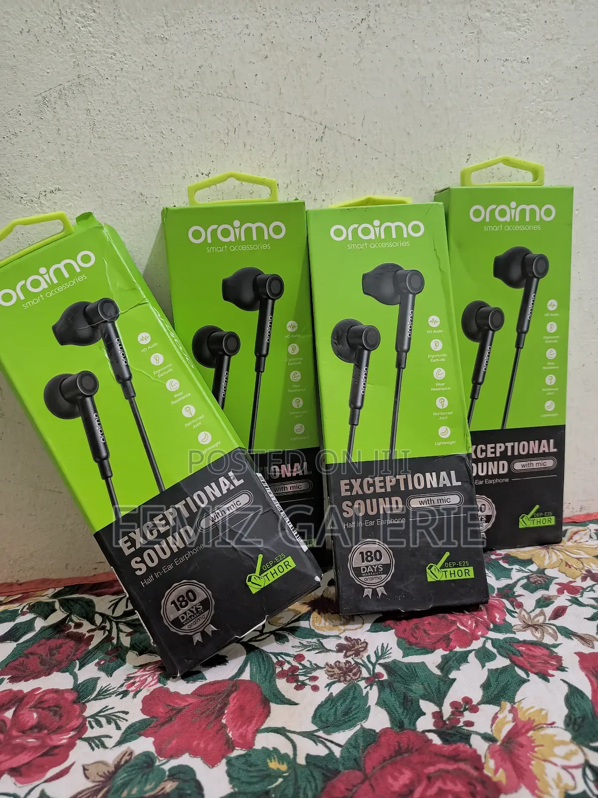 Oraimo Thor Half in-Ear Wired Earphones