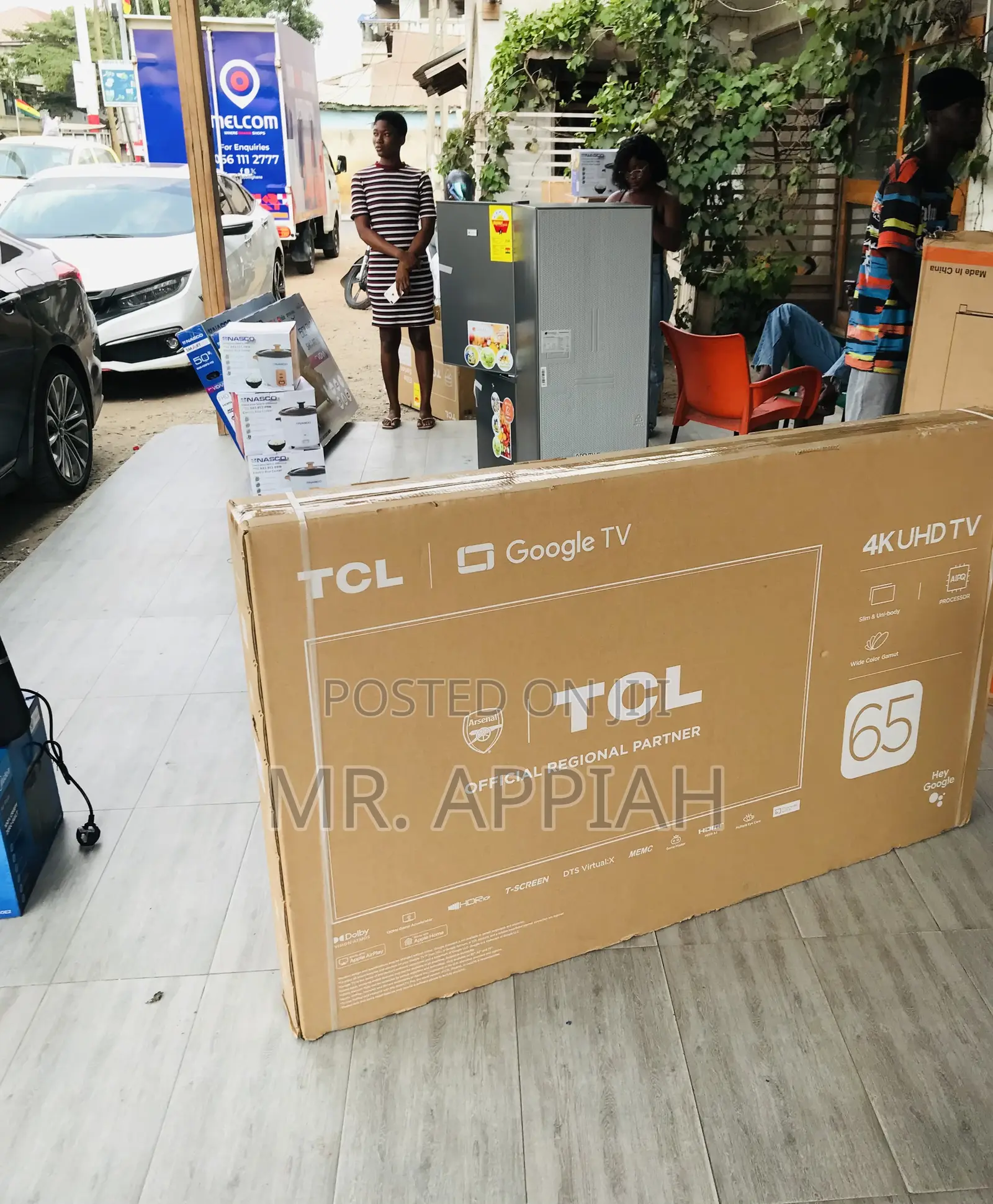 Efficient TCL 65 Inch HDR Smart Screen Frameless Tv.