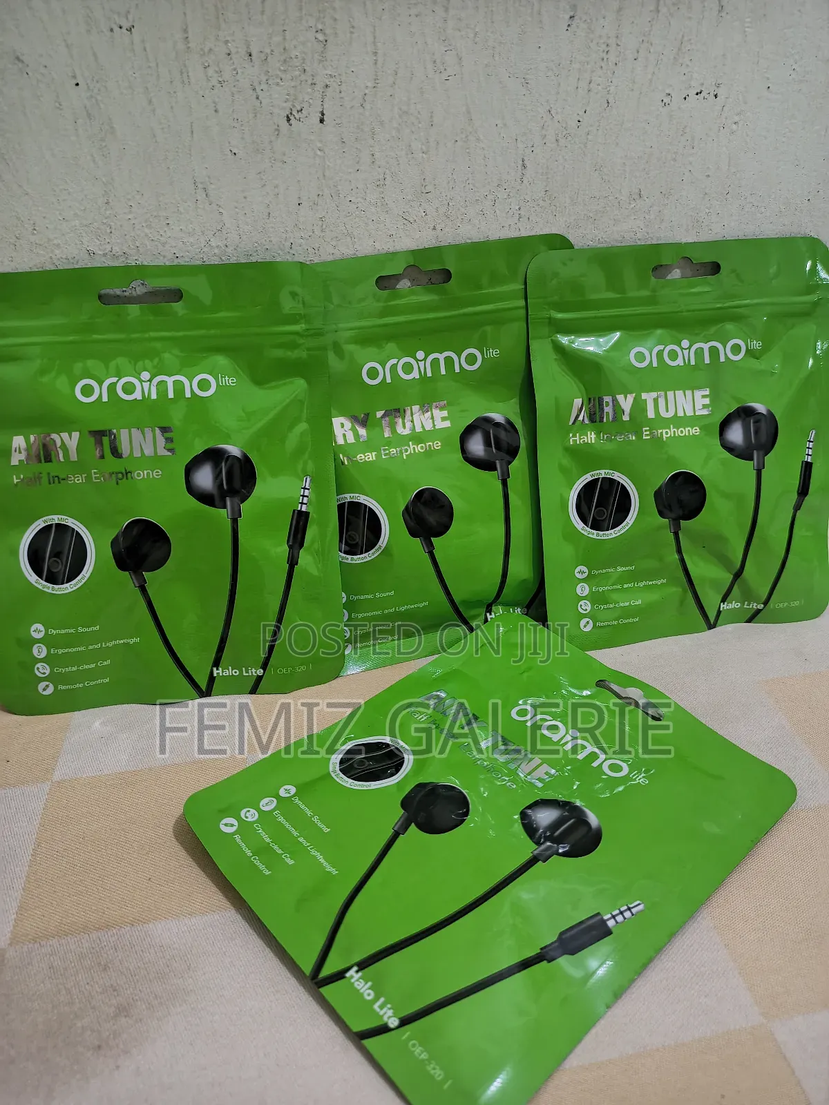 Oraimo Halo Lite 3.5mm Half in-Ear Earphones