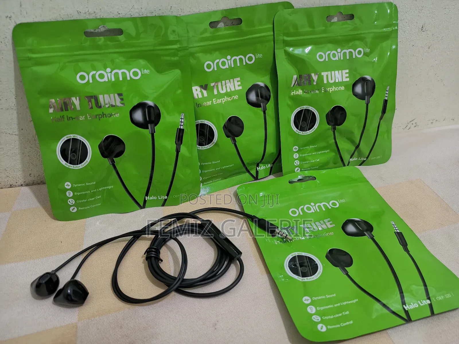 Oraimo Halo Lite 3.5mm Half in-Ear Earphones