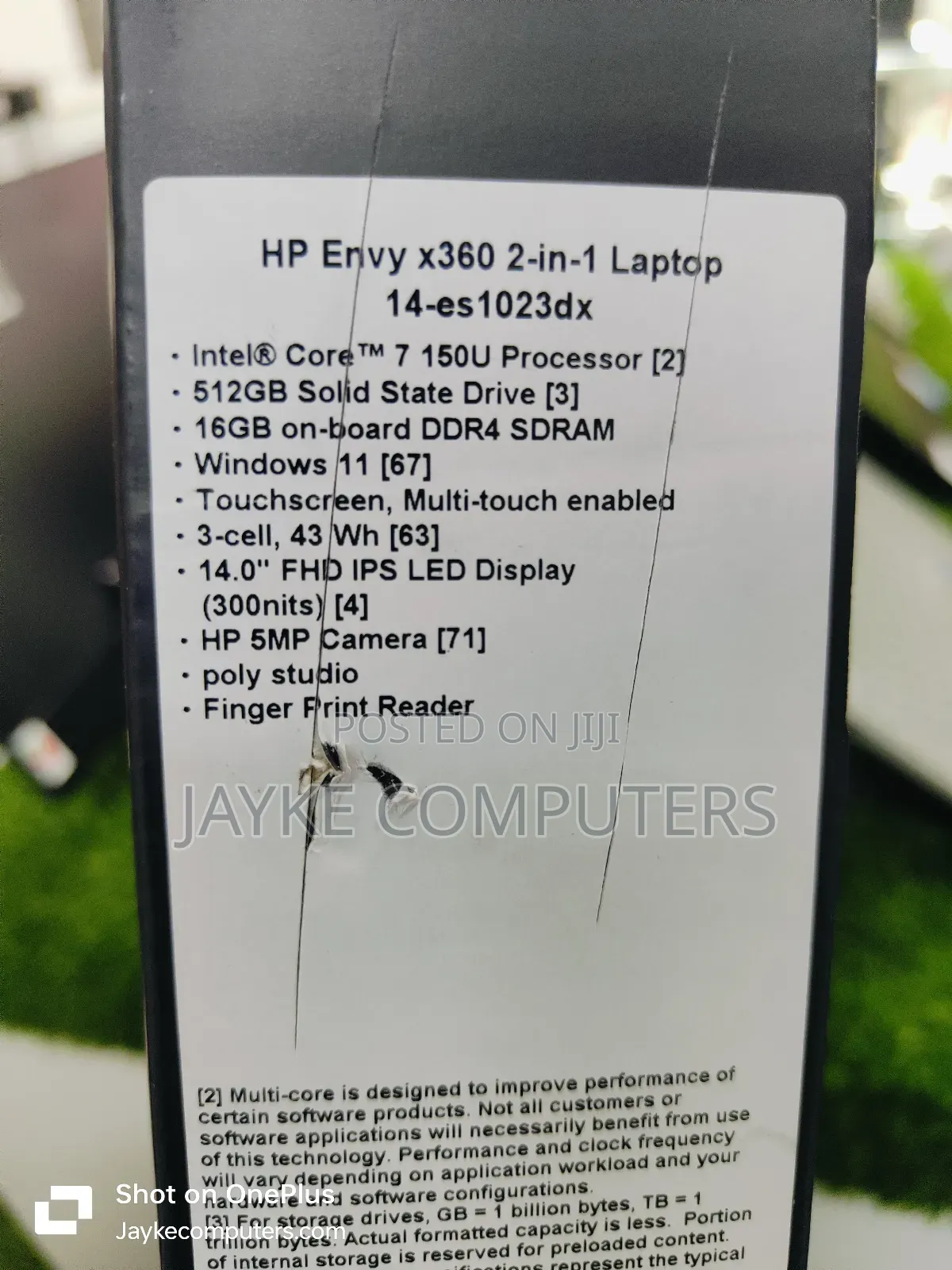 New Laptop HP Envy X360 13z 16GB Intel Core I7 SSD 512GB