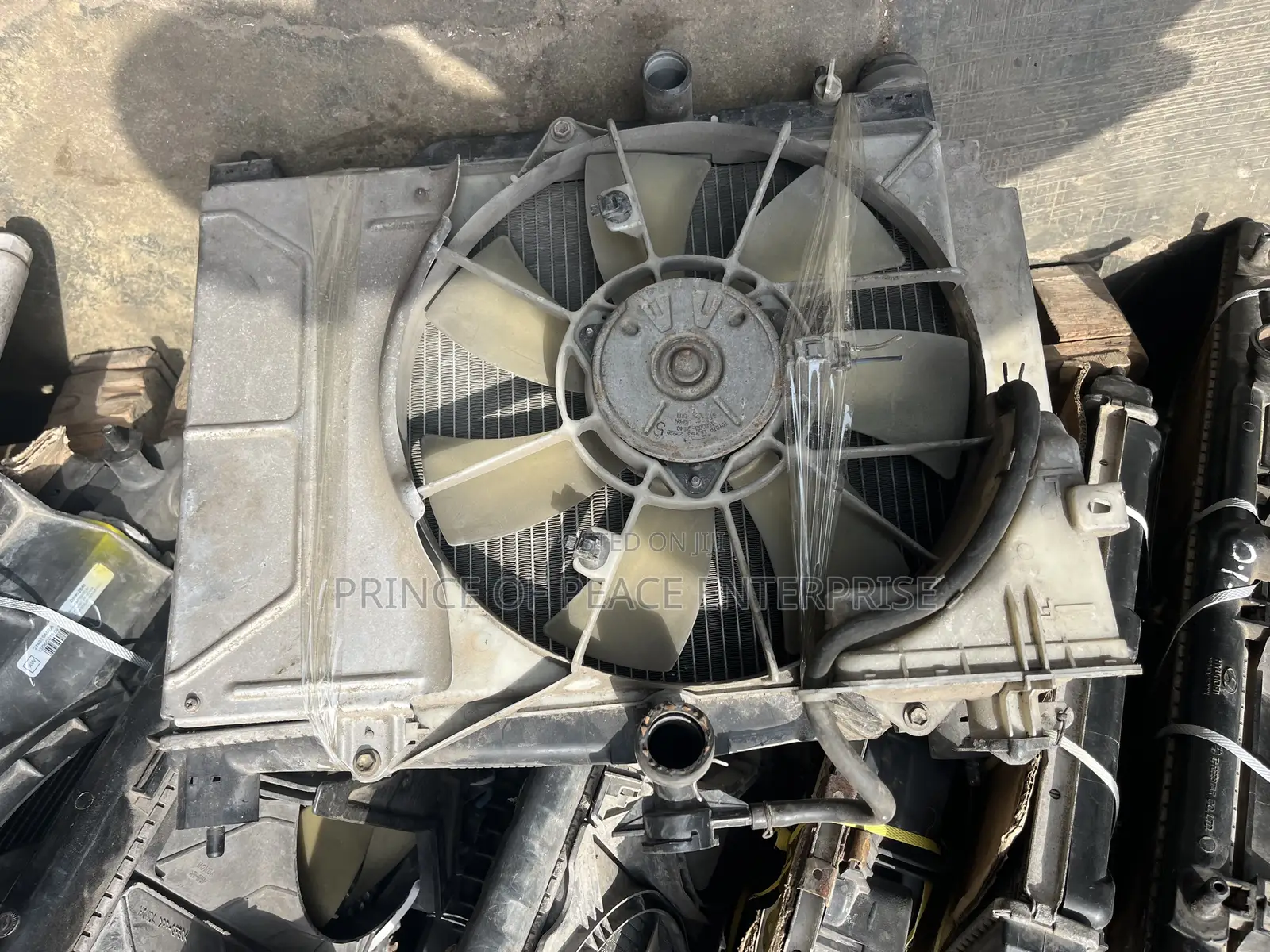 Toyota Vitz 2003 Radiator Tank and Fan Manual Transmission