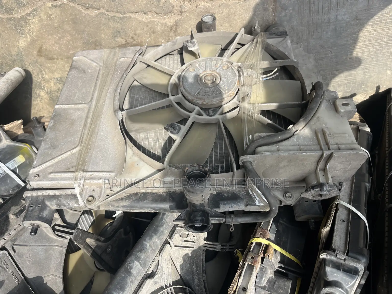 Toyota Vitz 2003 Radiator Tank and Fan Manual Transmission