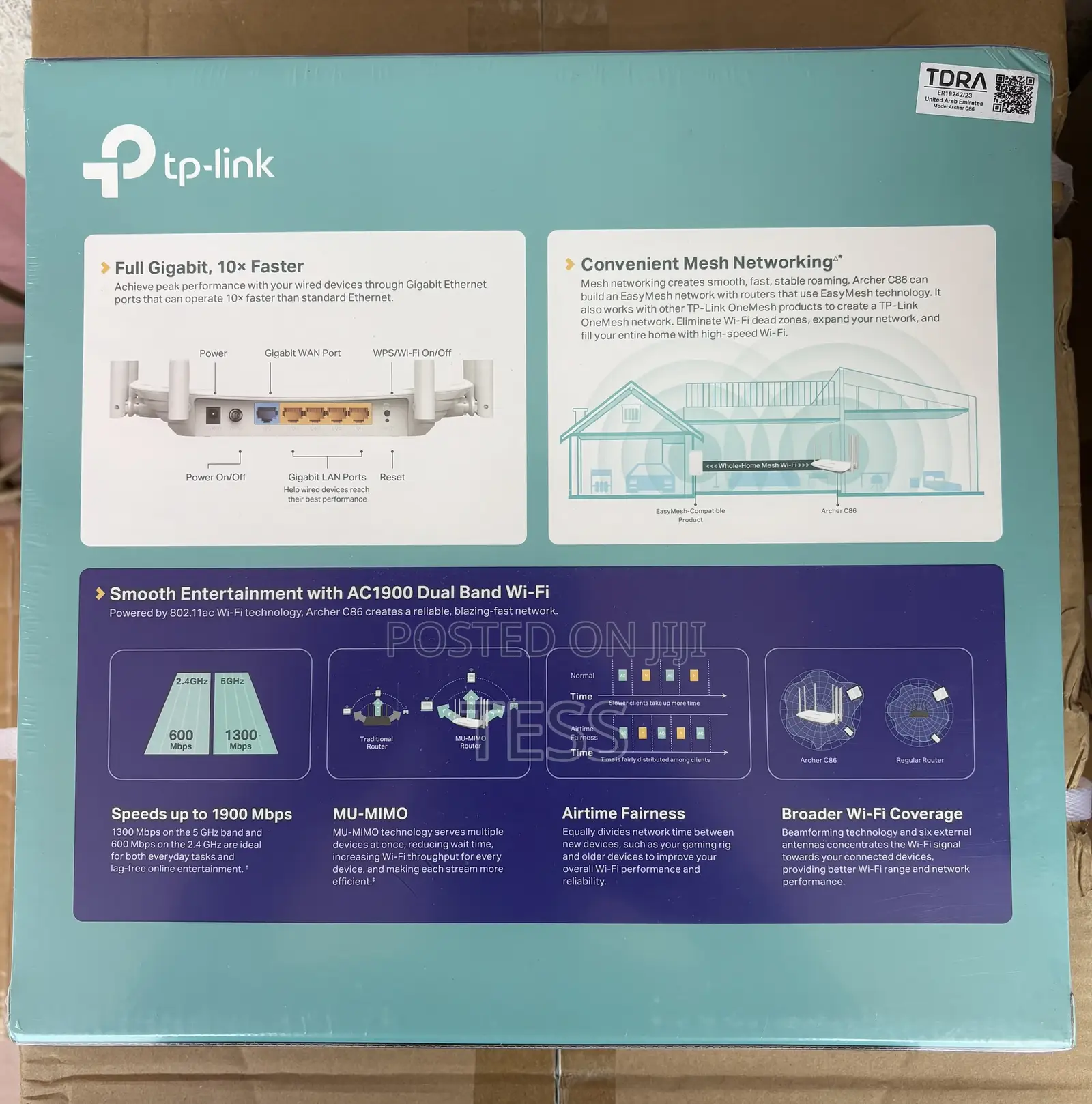 Tp-Link Archer C86 Dual Band Gigabit Wireless Wi-Fi Router
