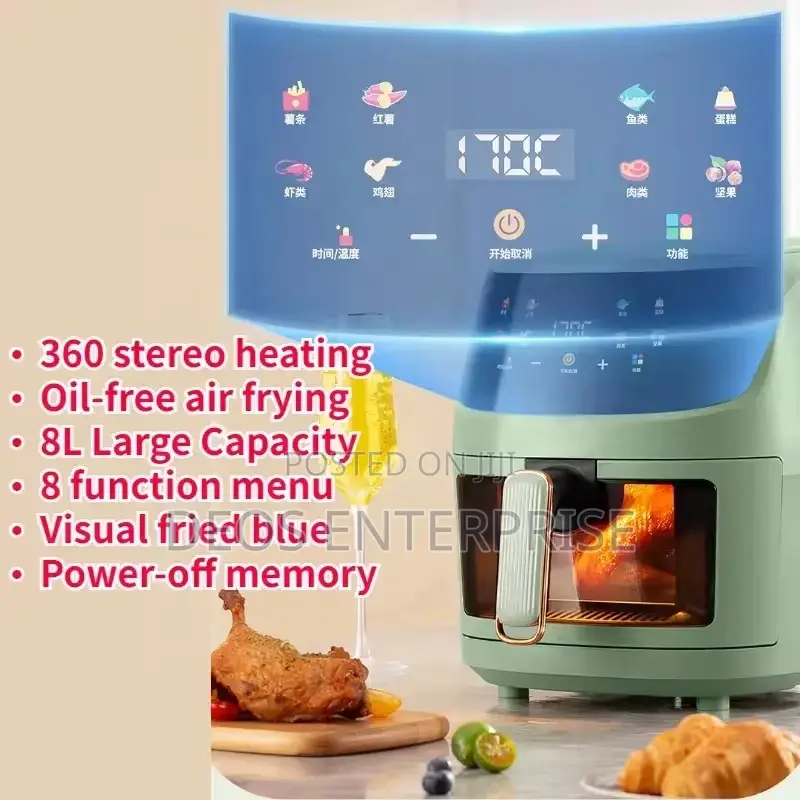 Smart 8l Touchscreen Silver Crest Air Fryer