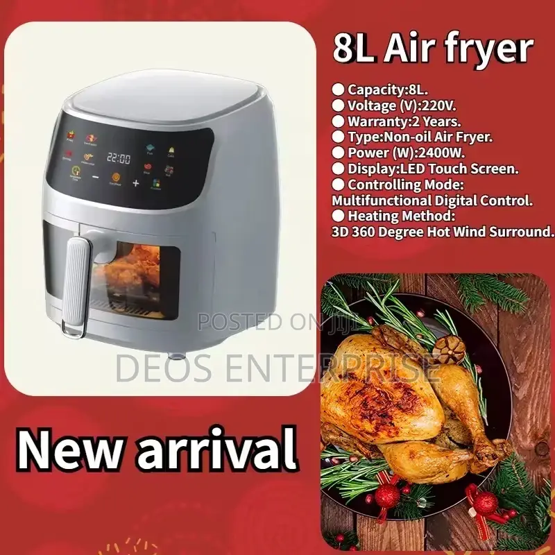 8l Digital Silver Crest Air Fryer