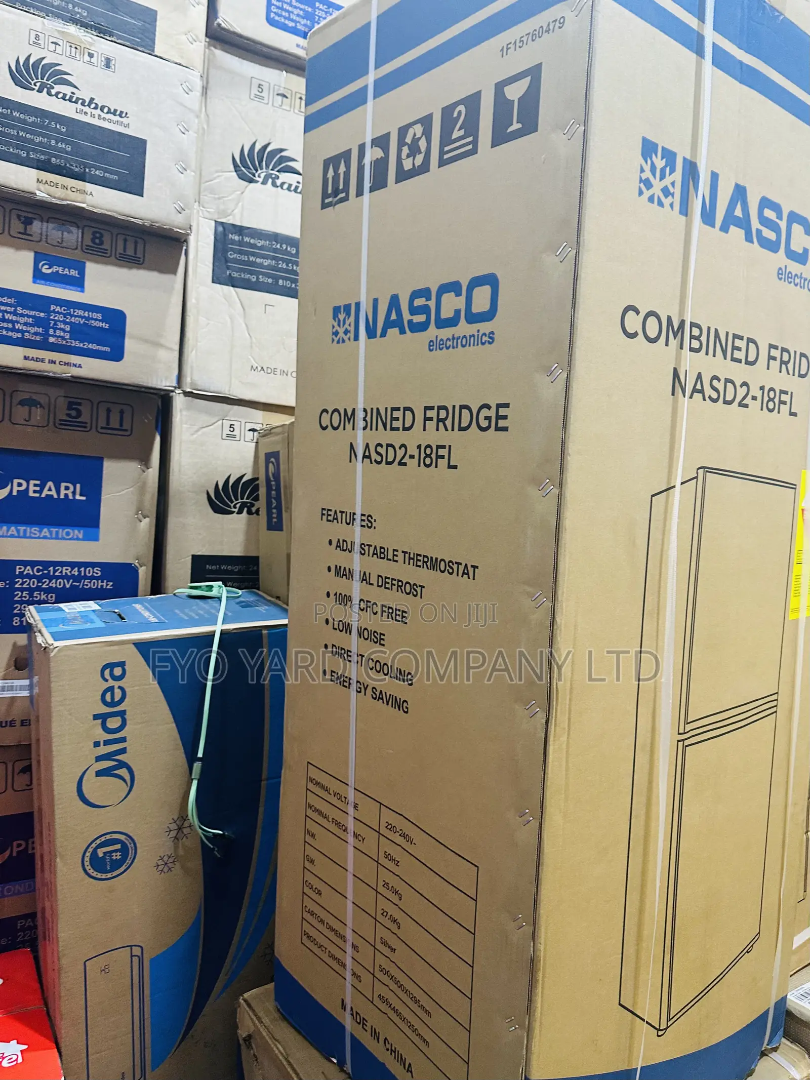 Perfect for Family Nasco Big Size Double Door Bottom Fridge