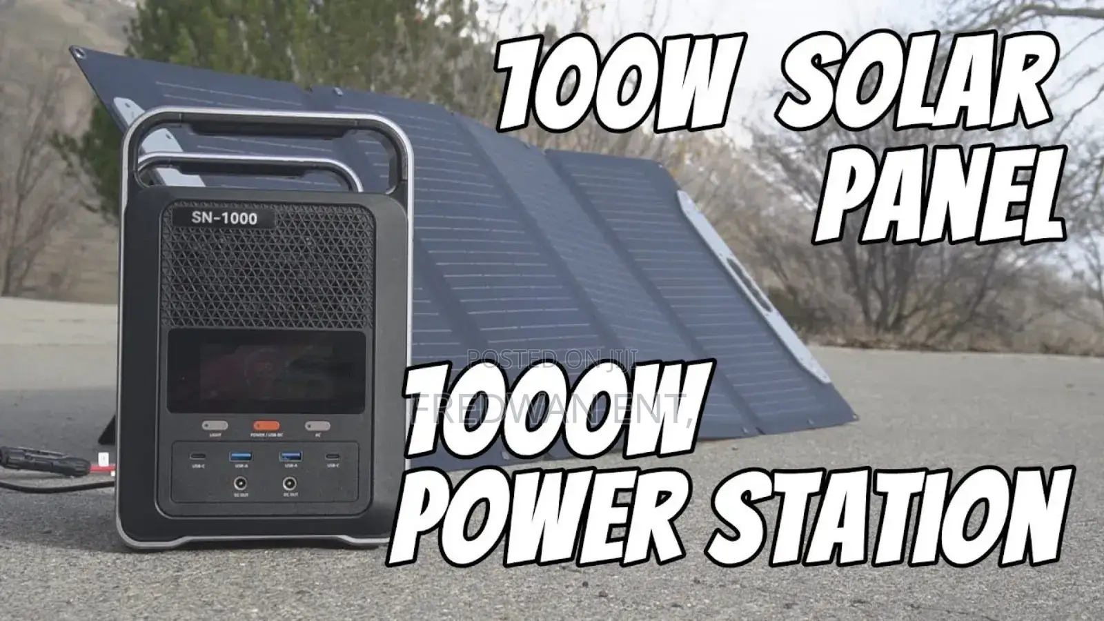 1000w Portable Power Station With Solar Panel
