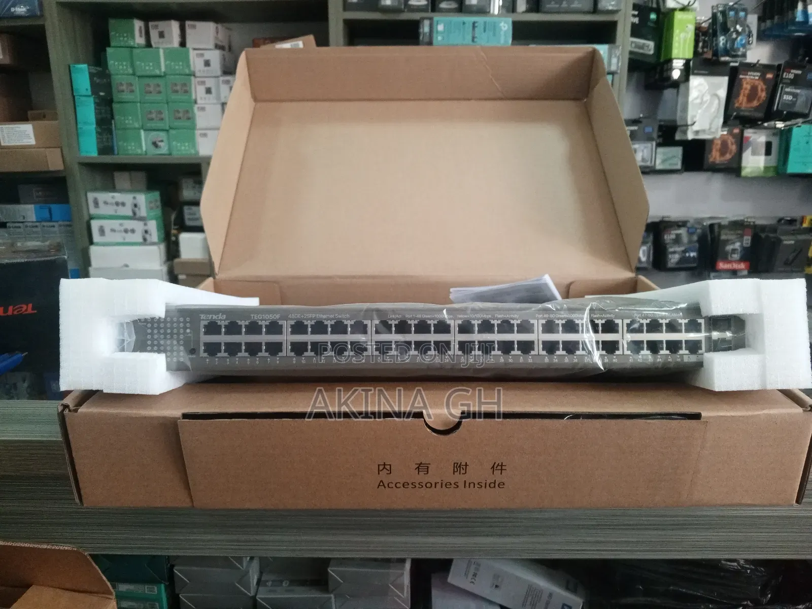 Tenda 48 Port Unmanaged Ethernet Switch Teg1050af