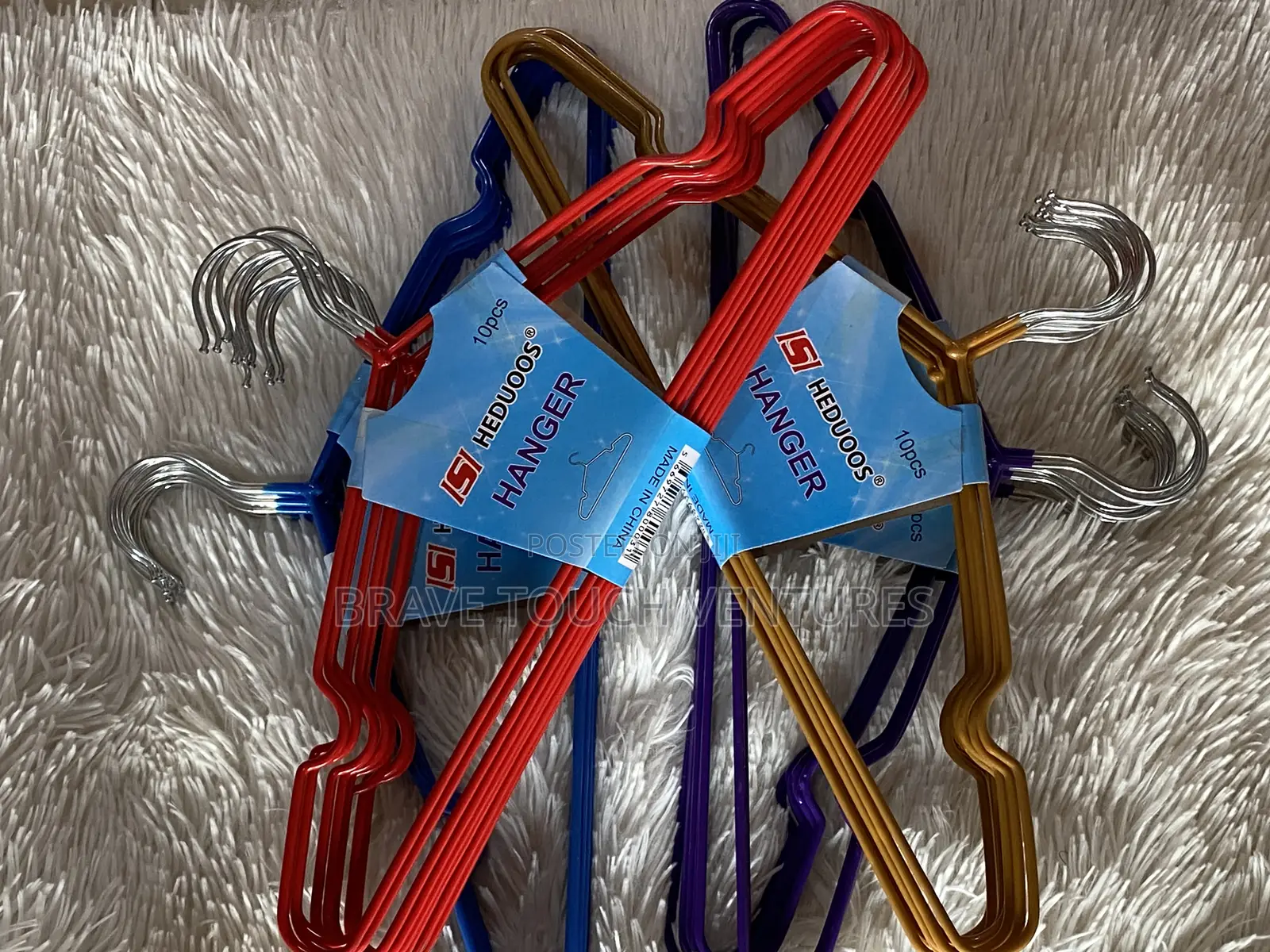 Colourful Metal Hangers - 10 Piece