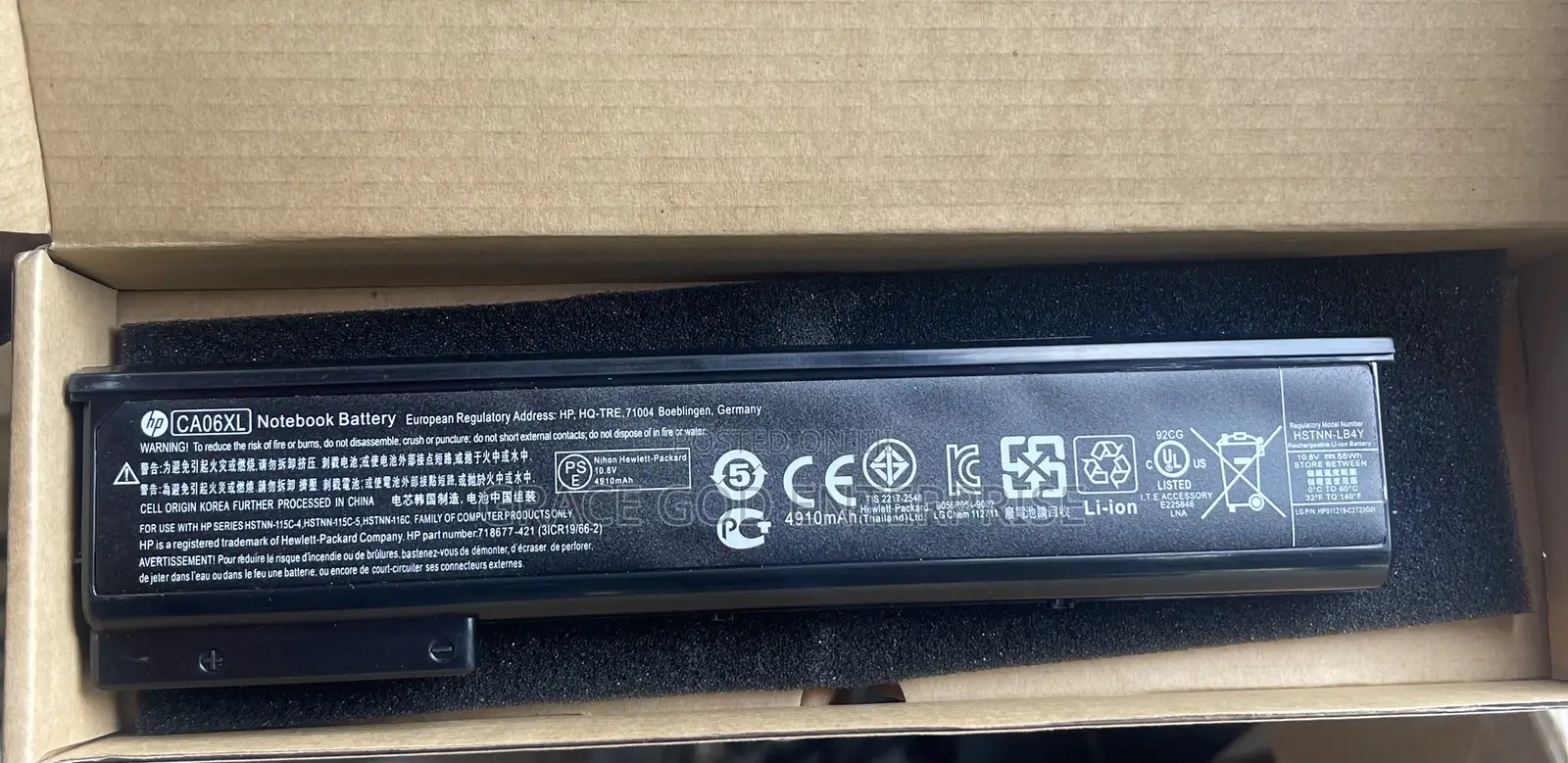 Original Hp Probook Ca06xl Battery