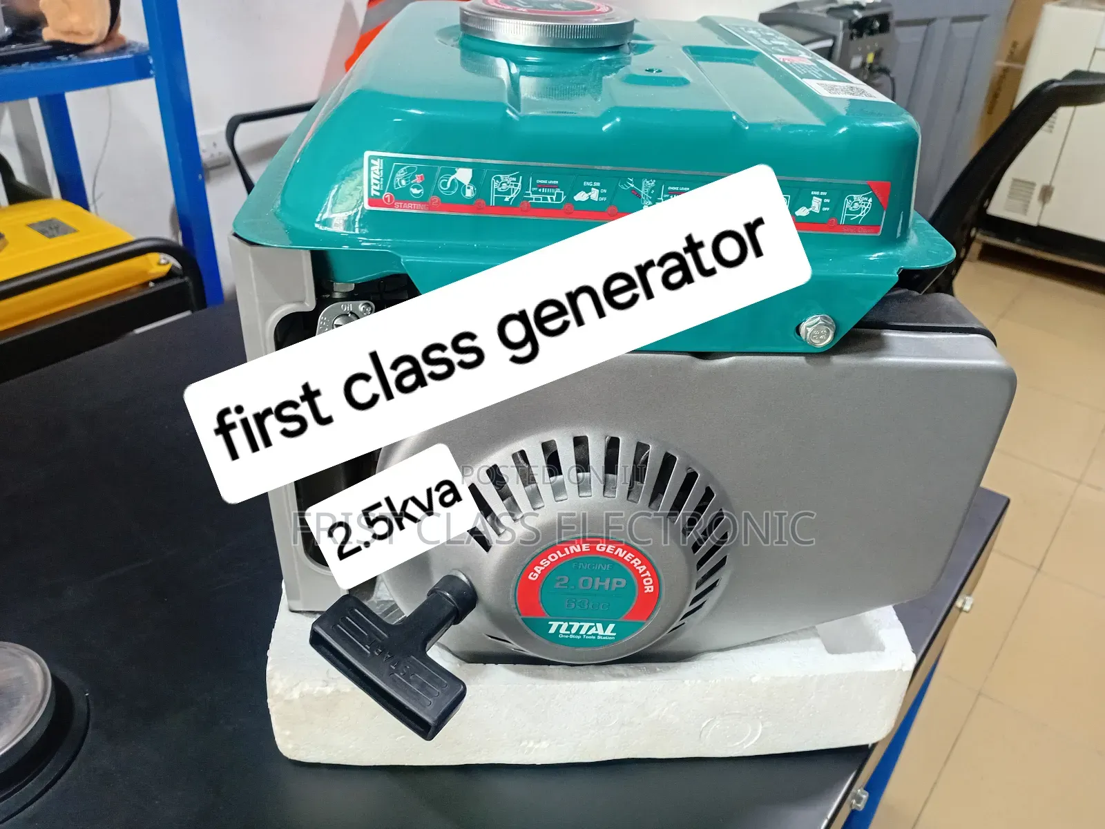Electric Start and Pull 2.5kva Gasoline Generator