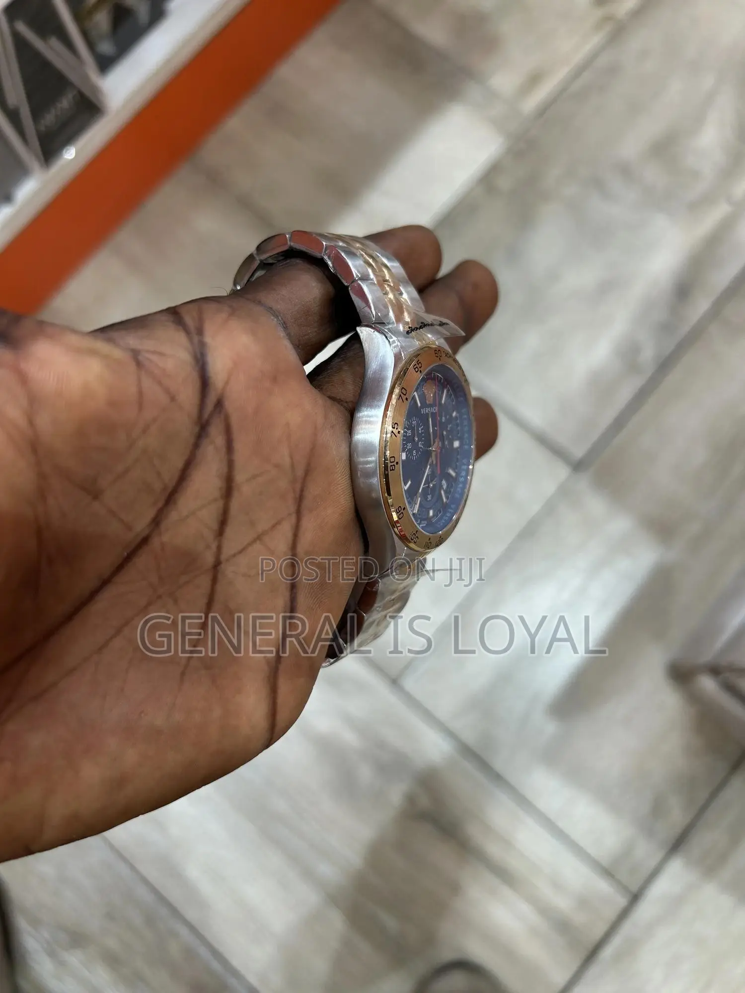 Versace Hellenyium Blue Sunray Dial