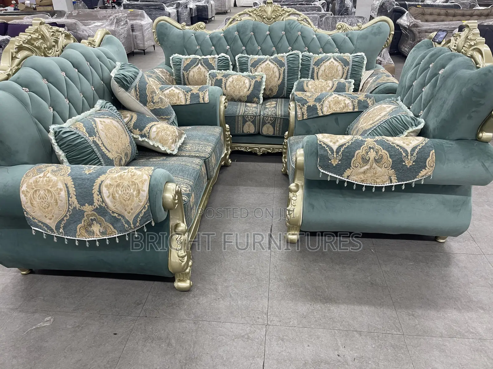 High Quality Sectional Designs Luxury1+2+3 Living Room Sofa