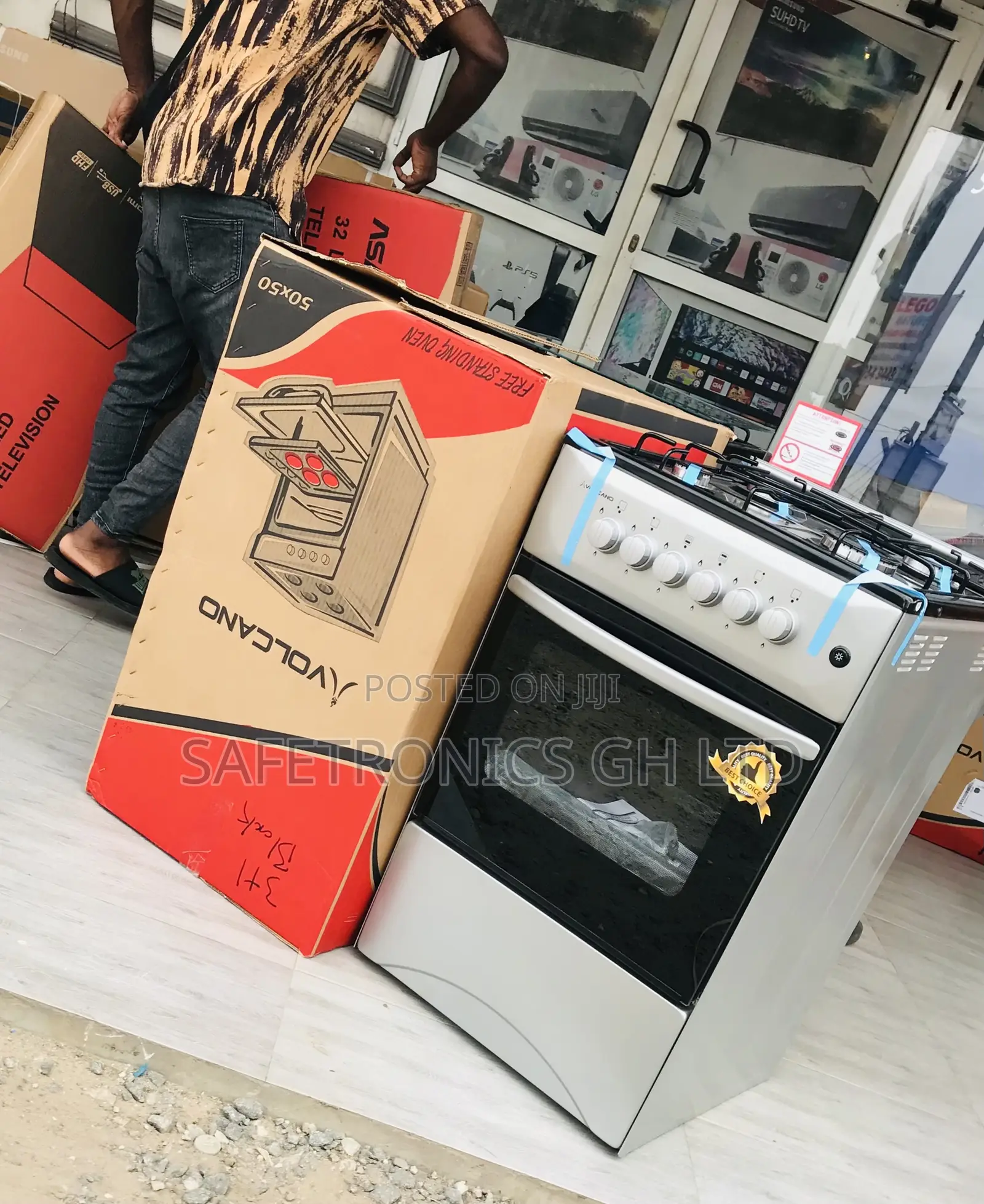 Adorable Yet Quality 4 Gas Cooker Grey Volcano 50/50