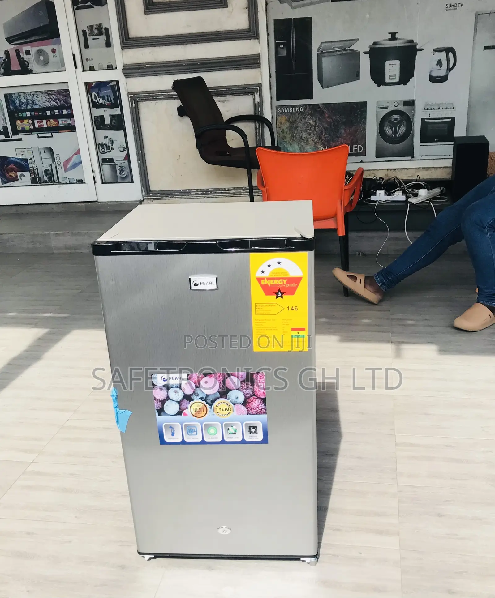 Tabletop Deep Freezer Pearl Singledoor 90l Top Freezer