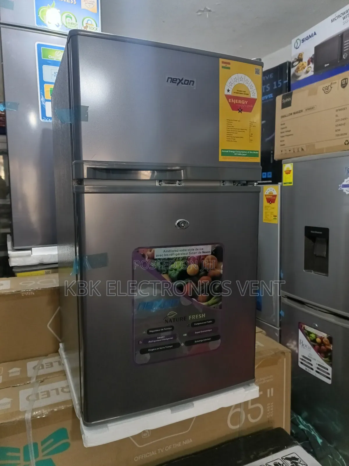 Nexons 85ltr Table Top Double Door Fridge