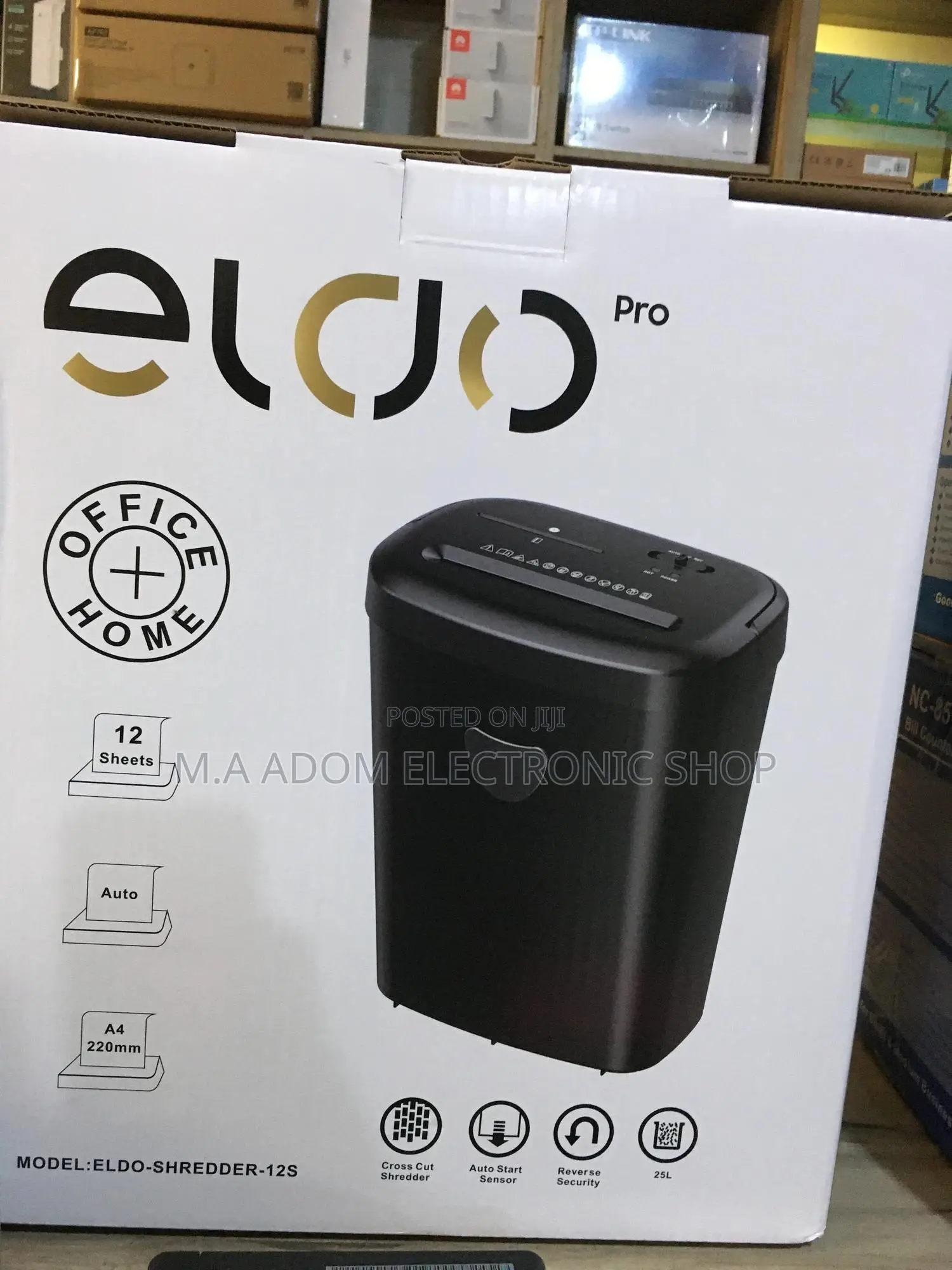 Eldo Pro 12 Sheet Auto A4 Shredder