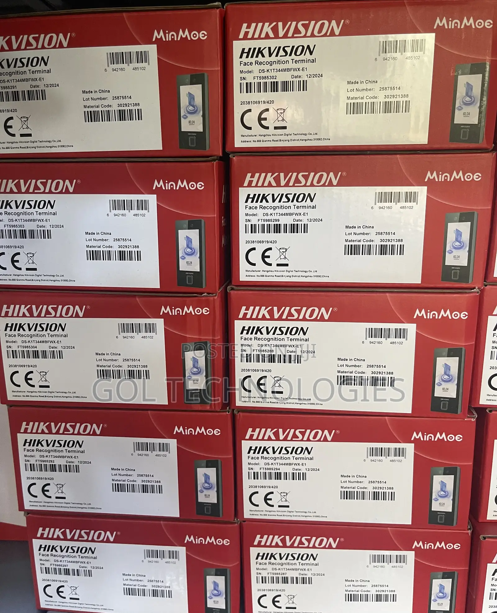 Hikvision Face Recognition Access Control Ds-K1t344mbfwx-E1