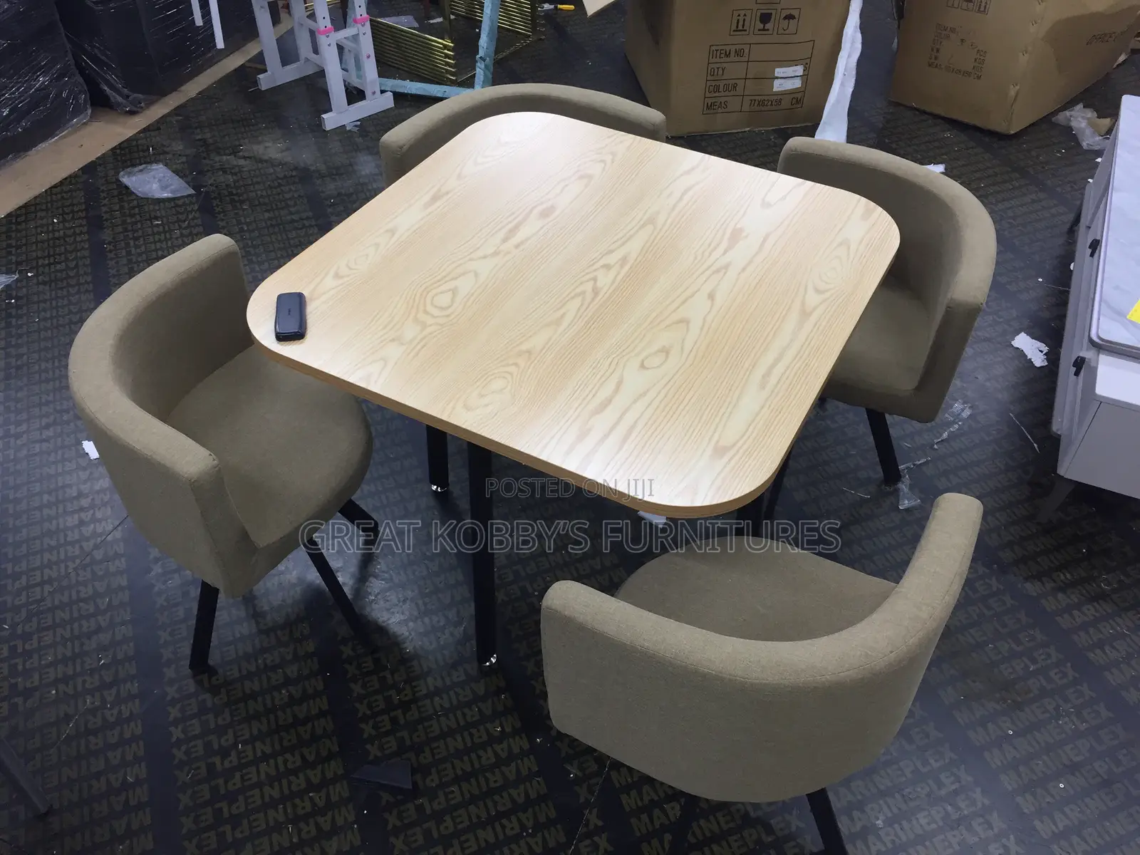 Classic Dining Table With Four Chairs