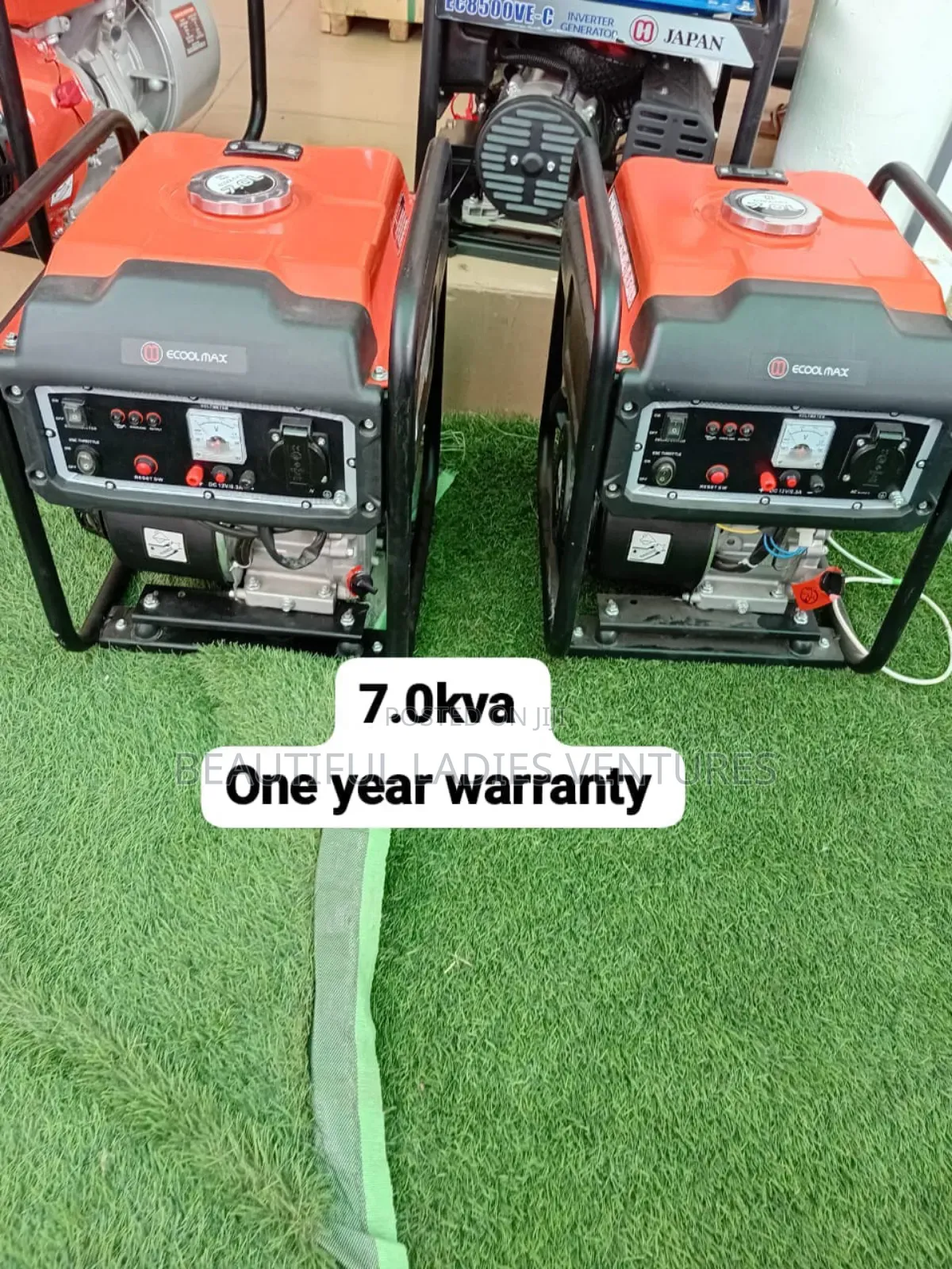 Original Ecoolmax Petrol Generator 7.5kva